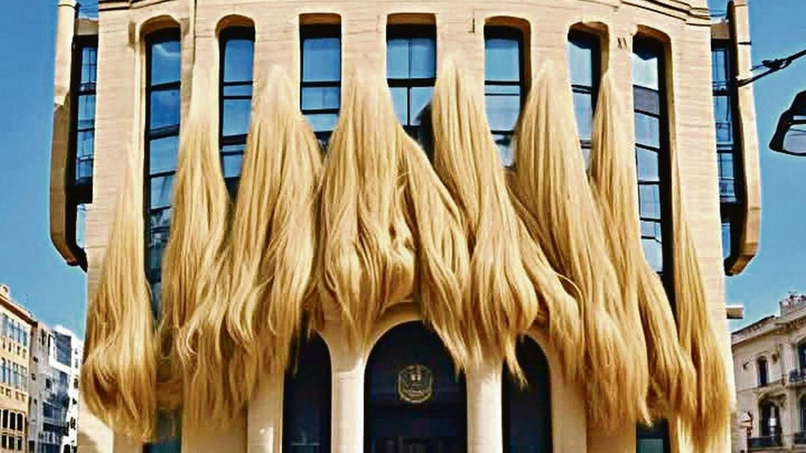 La intervención en un edificio de Donostia que expuso en una muestra de fotografías.