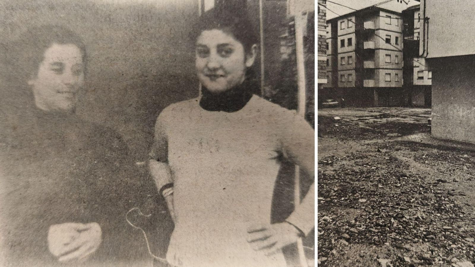 Consuelo Cid y Purificación Conde. /  Estado de Puente Pelamios.