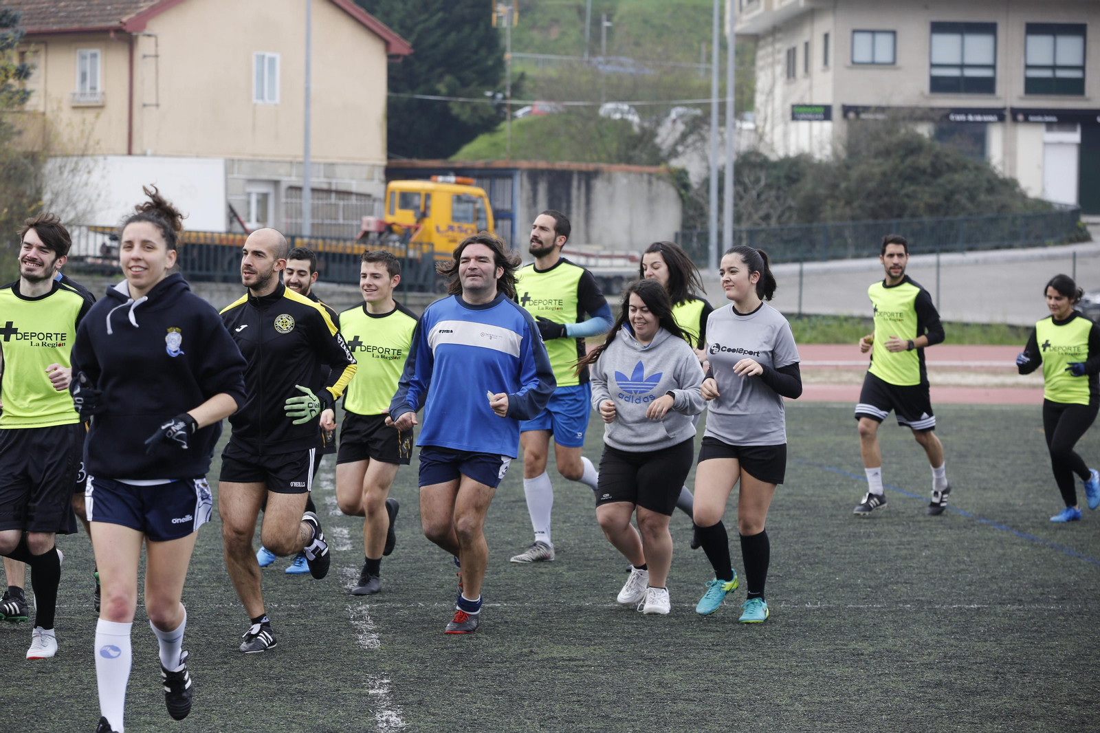 Ourense. 15/02/2020. Iniciación ao fútbol Gaélico no campus de Ourense.
Foto: Xesús Fariñas