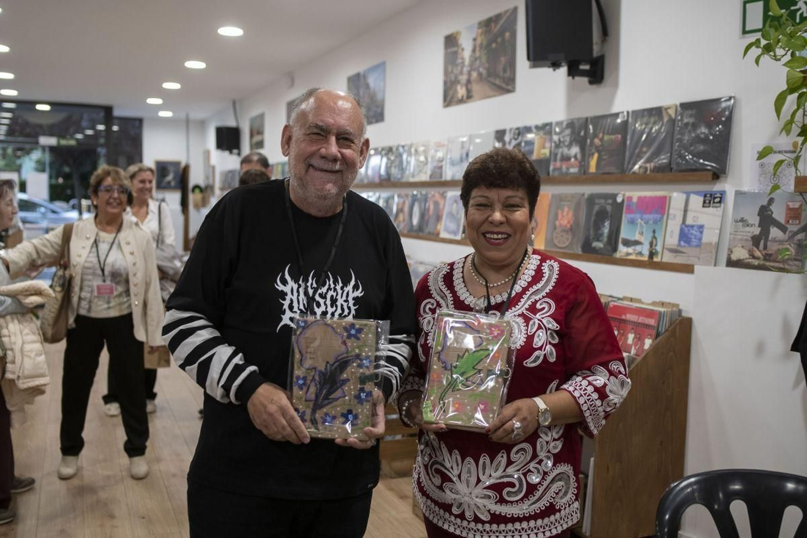 Fernández Morgade e Irma del Ángel en un acto de ayer