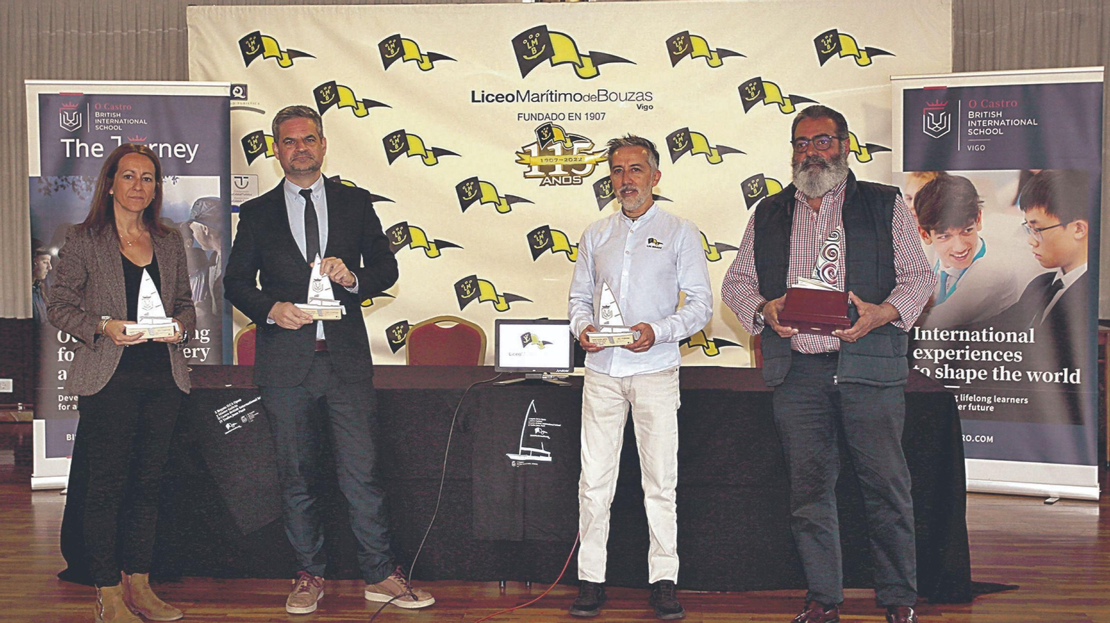 La presentación de la regata tuvo lugar el pasado miércoles en la sede del Liceo Marítimo de Bouzas.