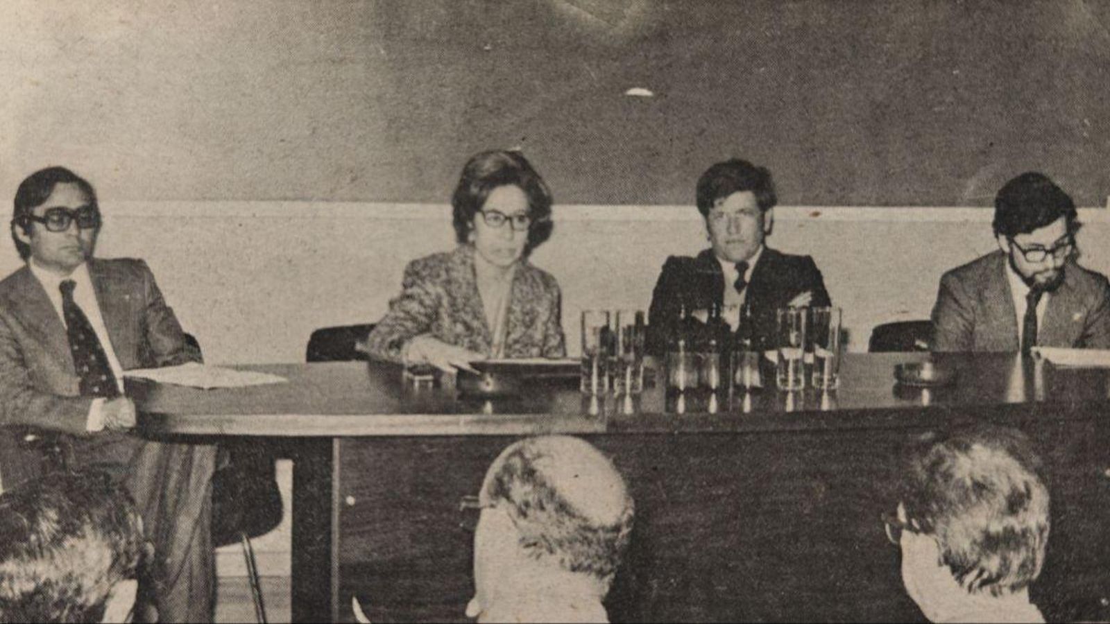 Un momento del homenaje a Otero Pedrayo en el Colegio Universitario.