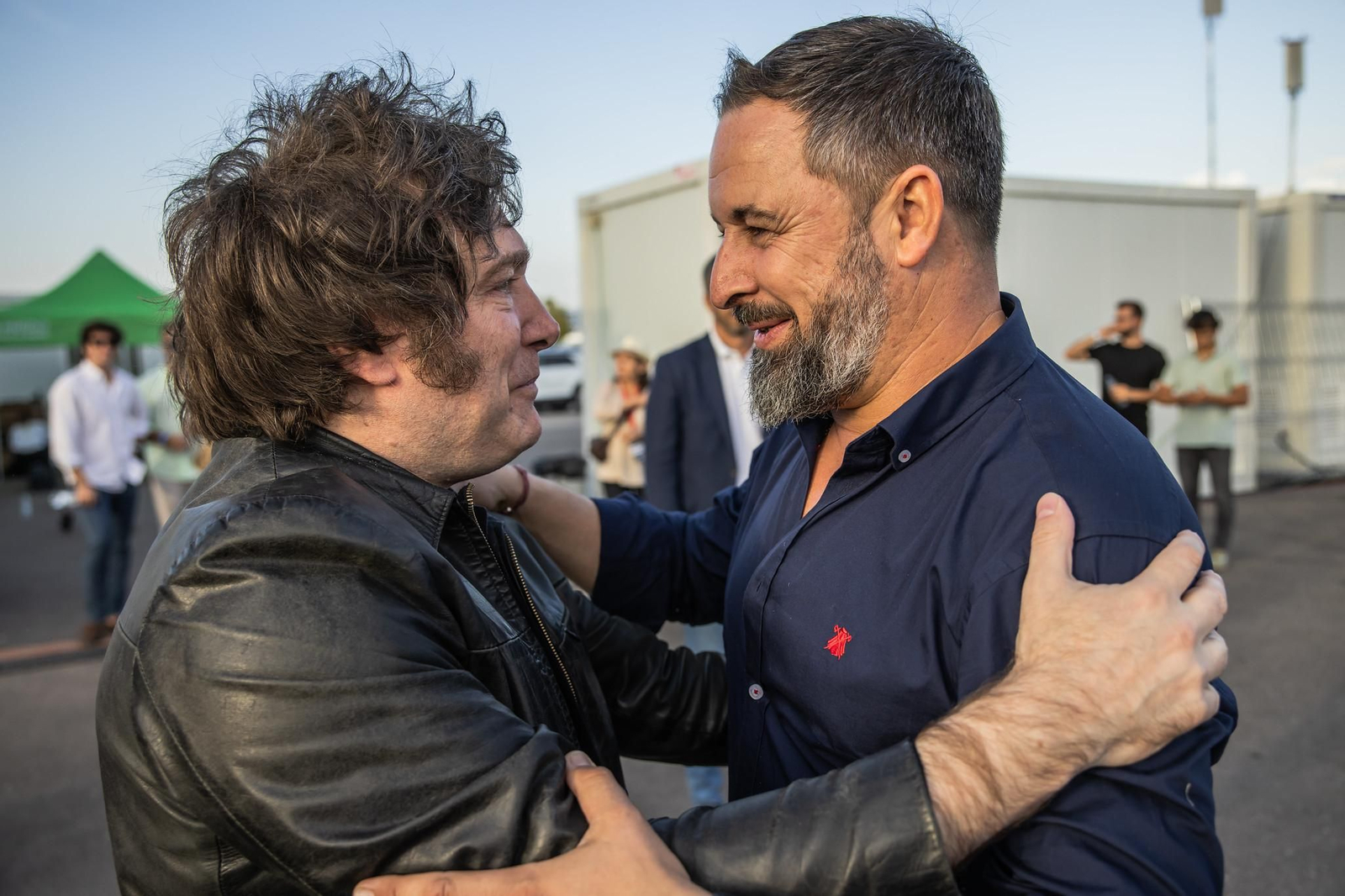 Milei y Abascal, en una foto compartida por el líder de Vox (X).