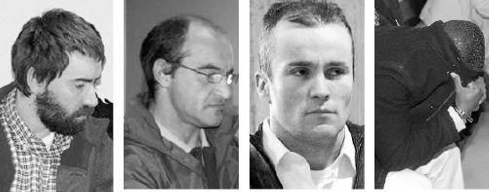 Francisco Javier Reyes (20 años de cárcel) , Juan Carlos Lago Encisa (32 años de cárcel), Jacobo Piñeiro  (58 años de cárcel )y Marcos A. Dasilva (13 años)