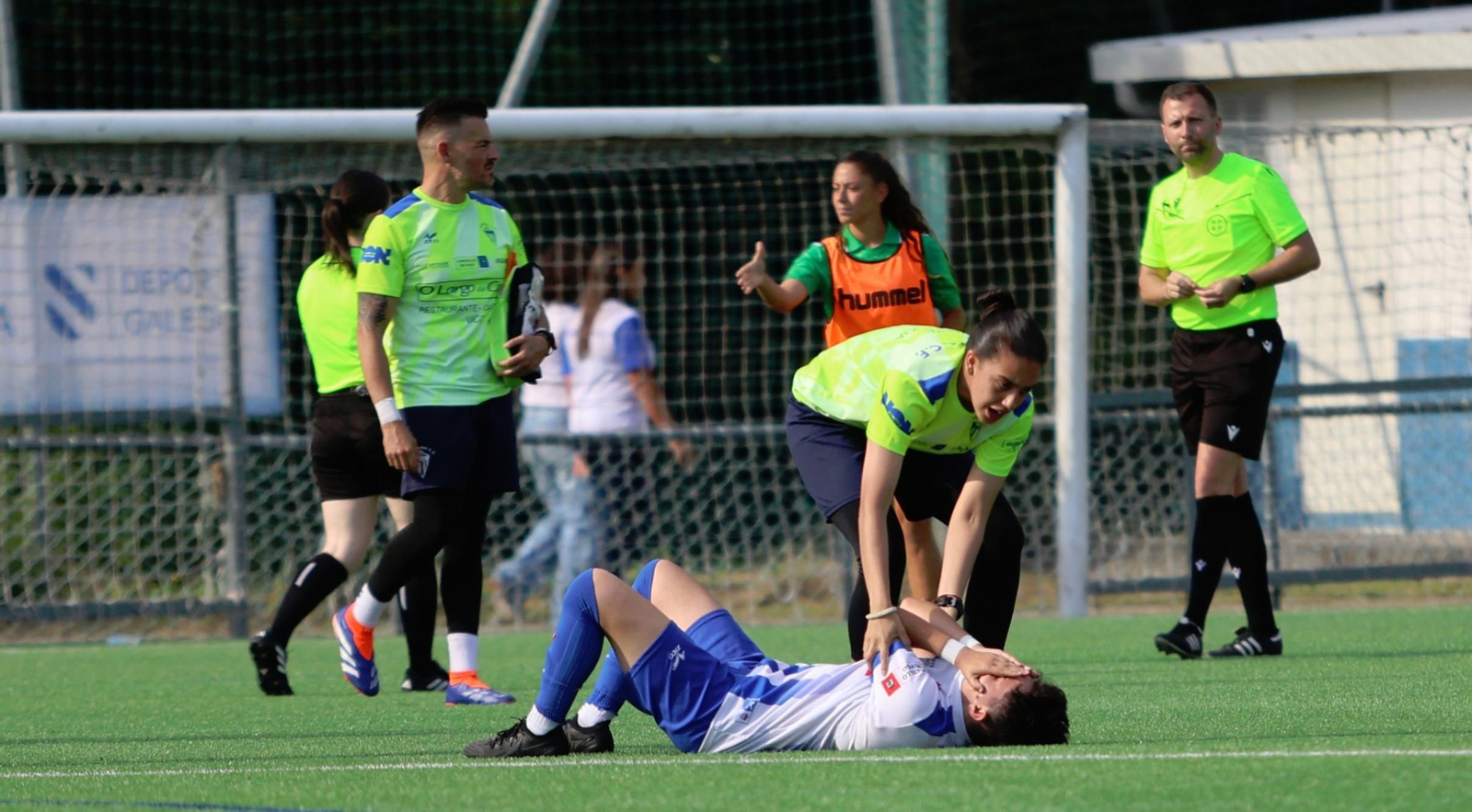No fue el final deseado para el partido de ayer en As Relfas, con la eliminación del Sárdoma.