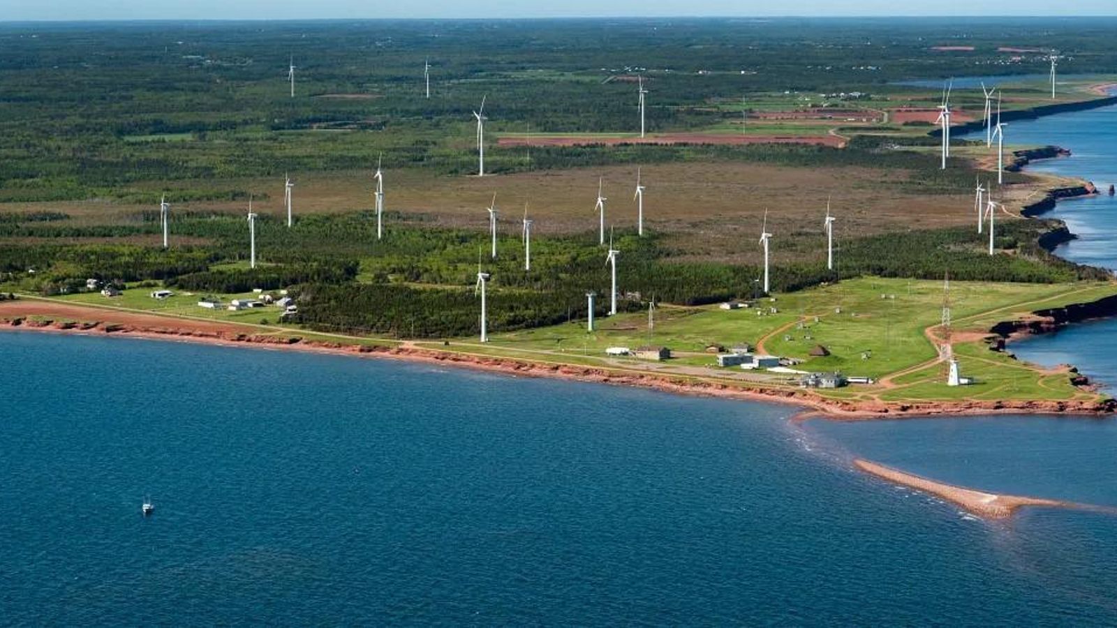 Parque eólico de North Cape, en la isla canadiense del Príncipe Eduardo