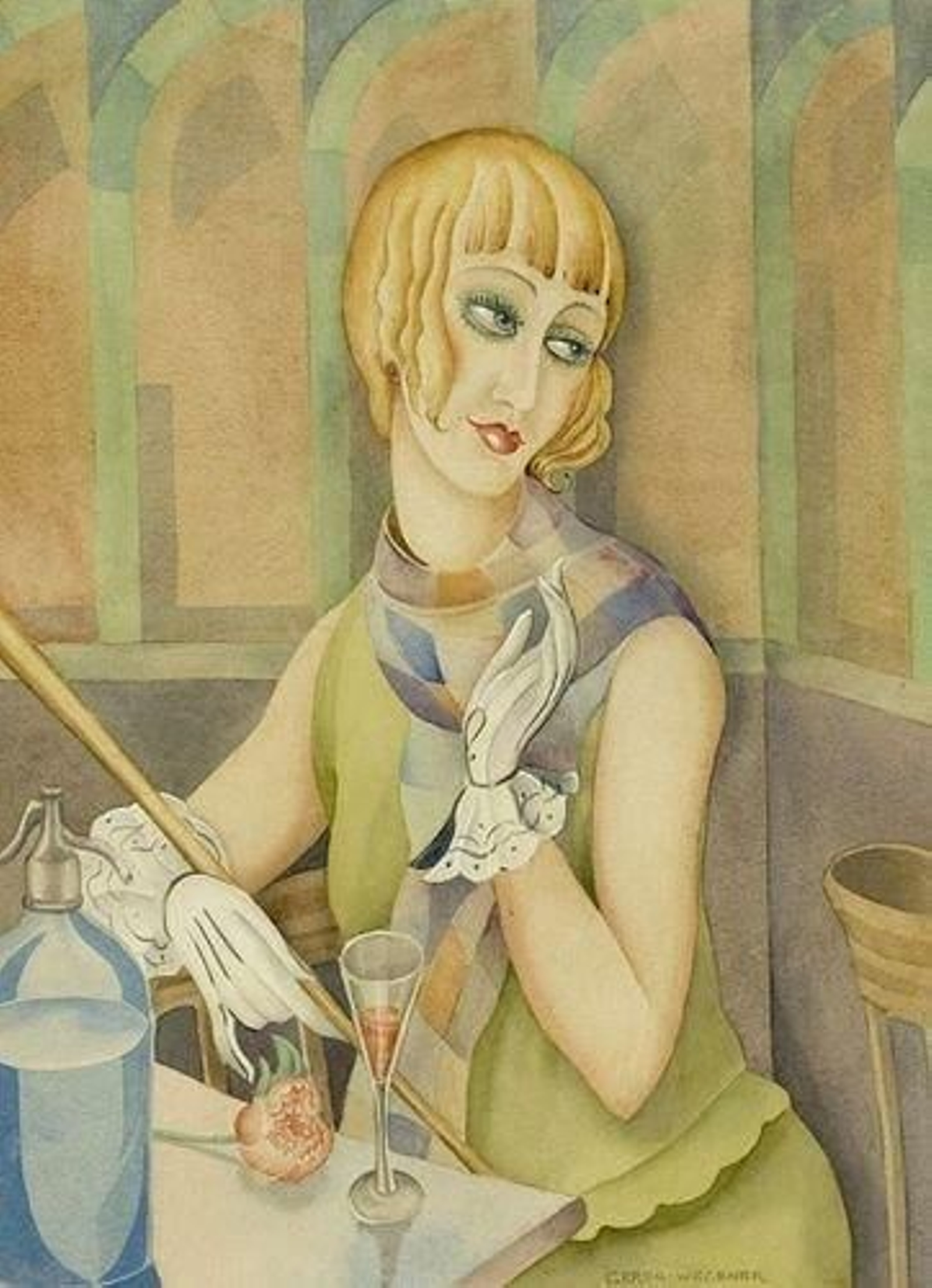 Lili Elbe, The Aperitif, 1928.