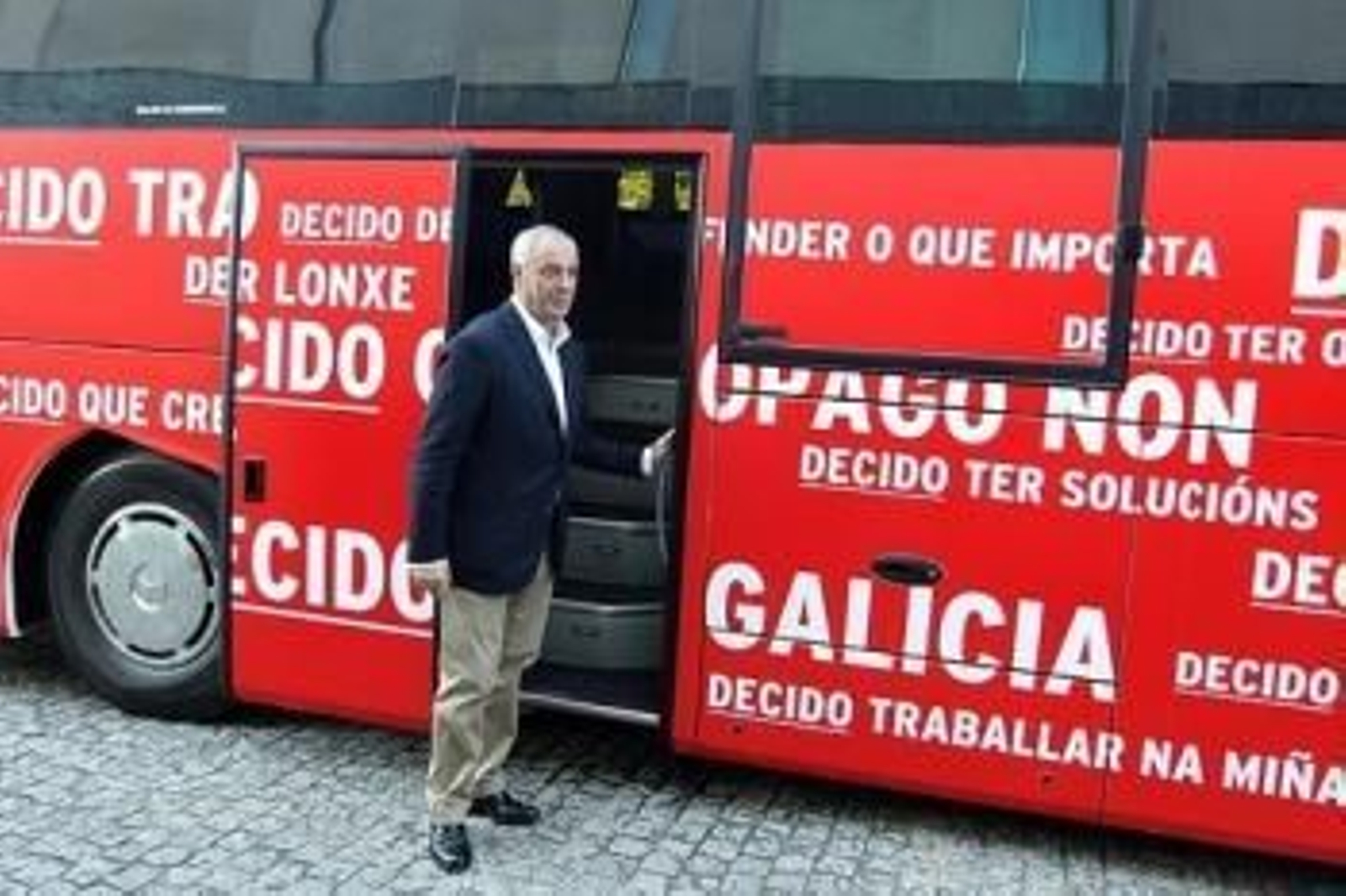 El candidato del PSdeG Pachi Vázquez.