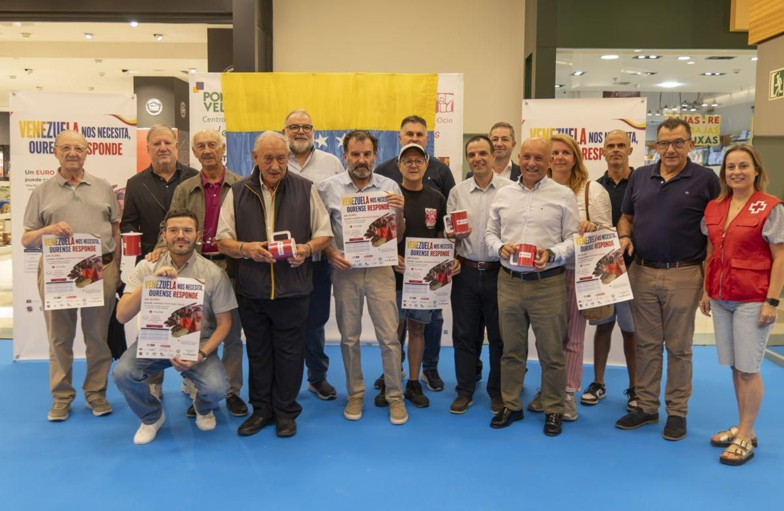 Presentación de la iniciativa en el Centro Comercial Ponte Vella.