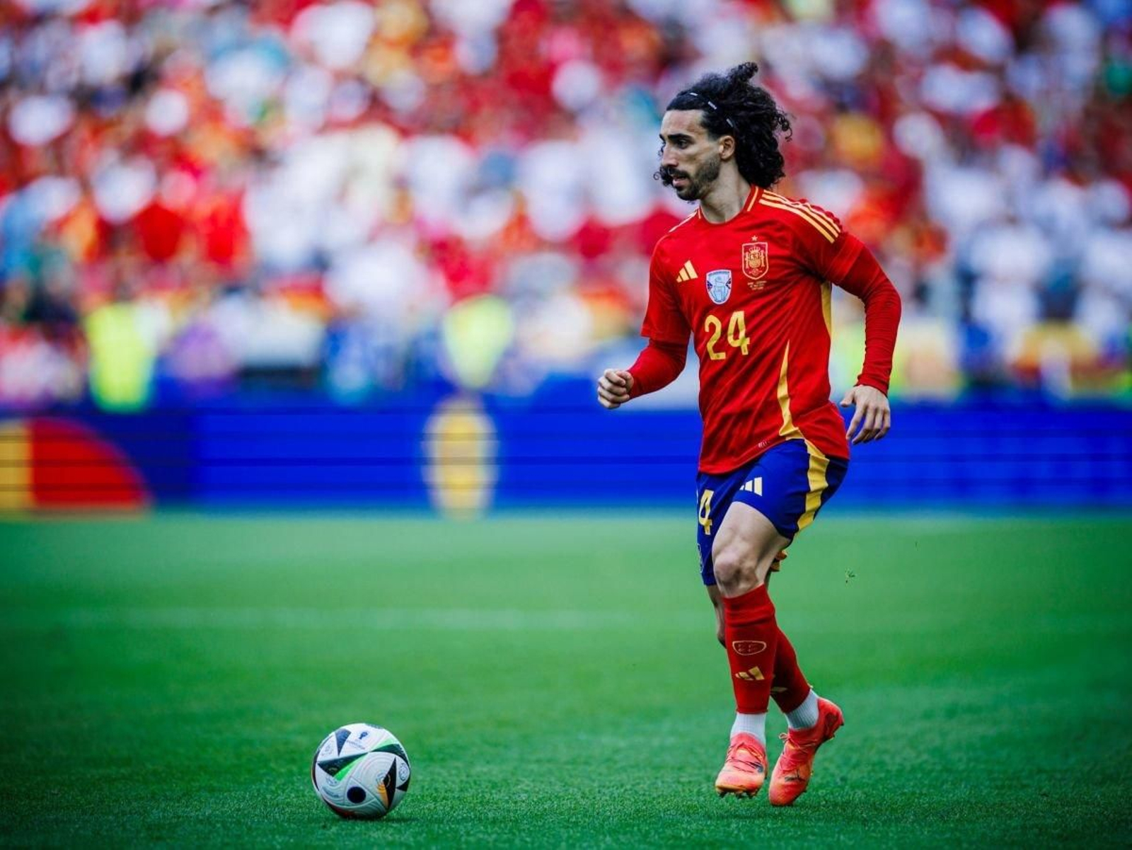 Marc Cucurella, lateral izquierdo de la selección española, en el partido contra Alemania.