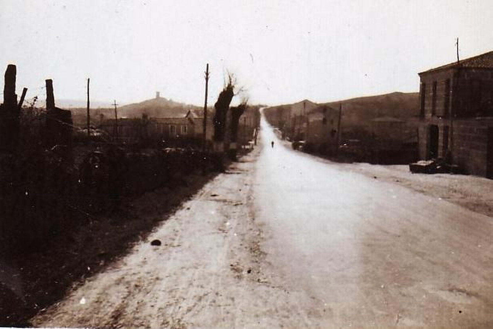 Circa 1940: Recta de Sandiás. Archivo Asdrúbal Ferreiro.