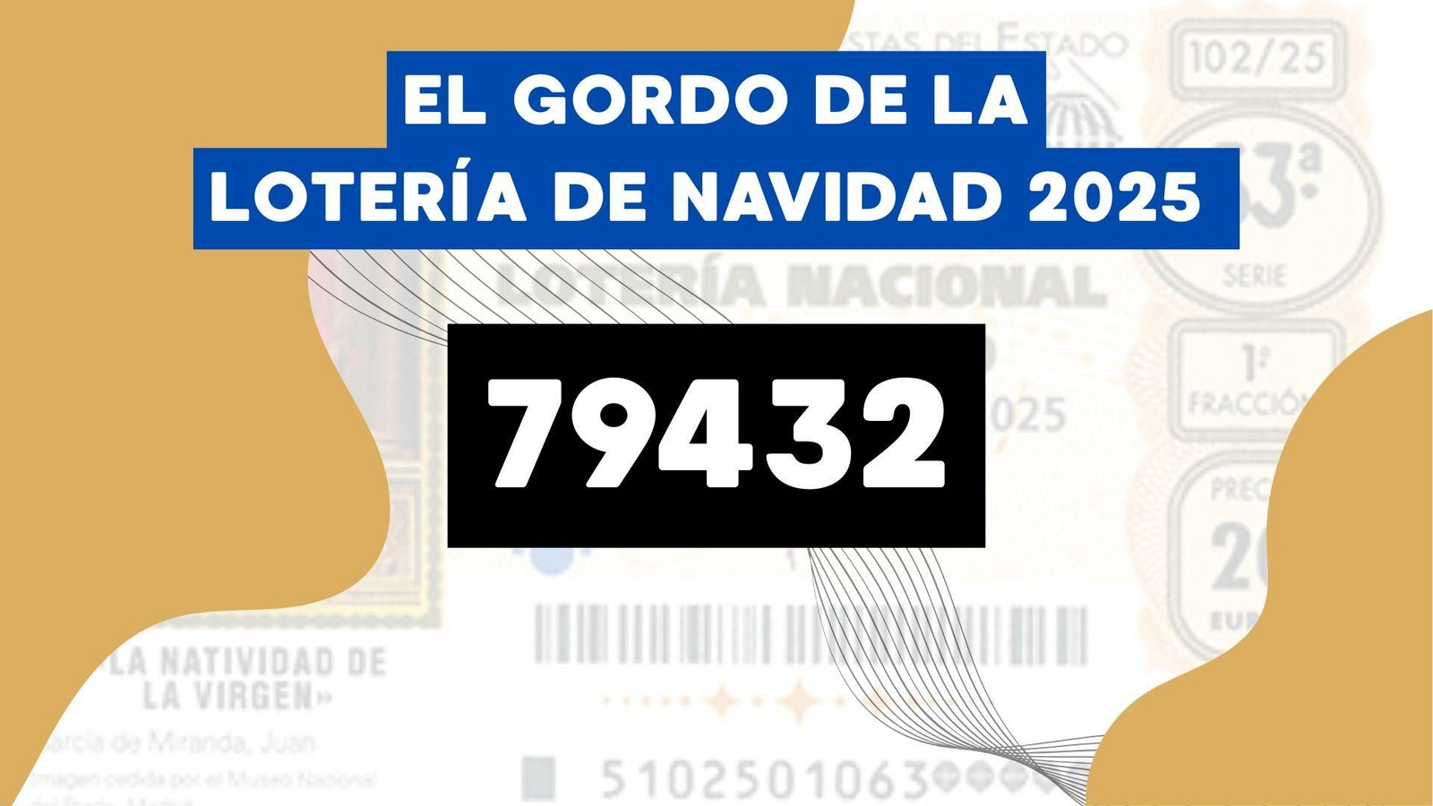El Gordo de la Lotería de Navidad 2025.