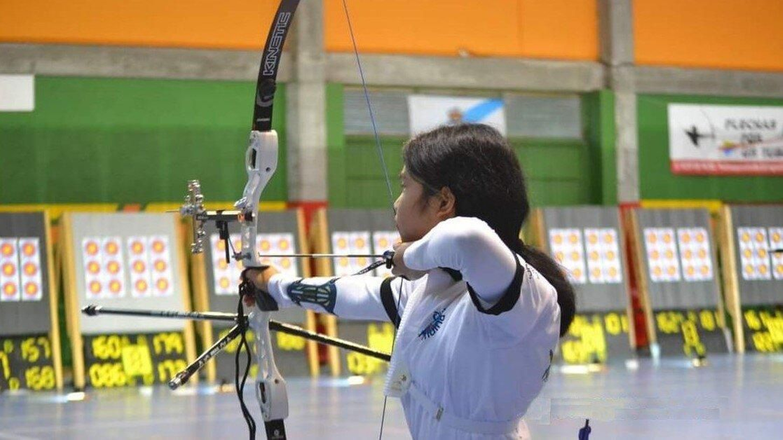 Fátima Solaz, durante su participación en la Liga Gallega.