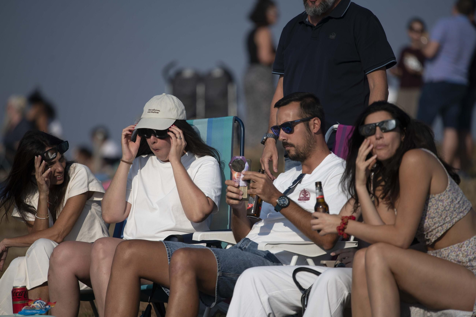 Galería | Desde Celanova hasta O Barco: la provincia se queda a oscuras por el eclipse total