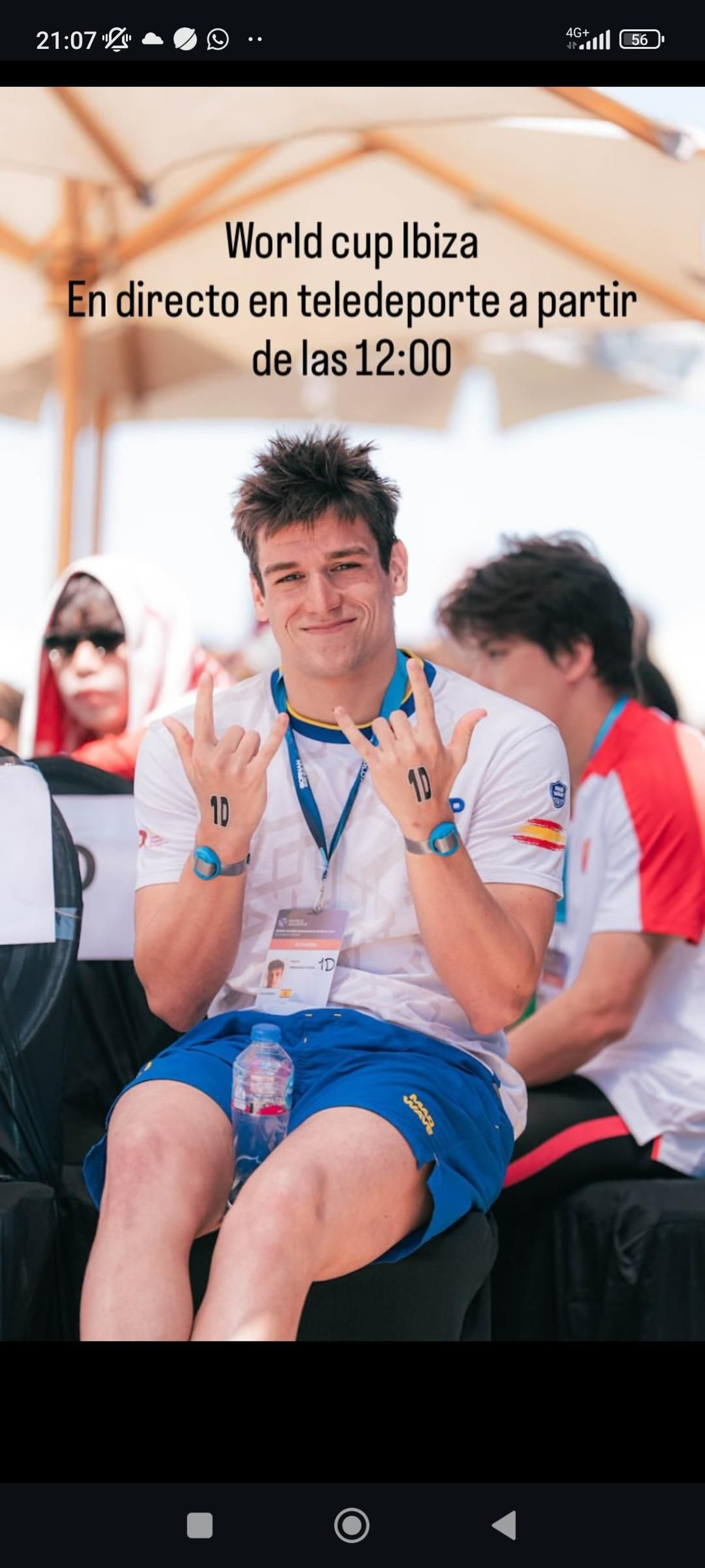 El nadador internacional vigués Mario Méndez.