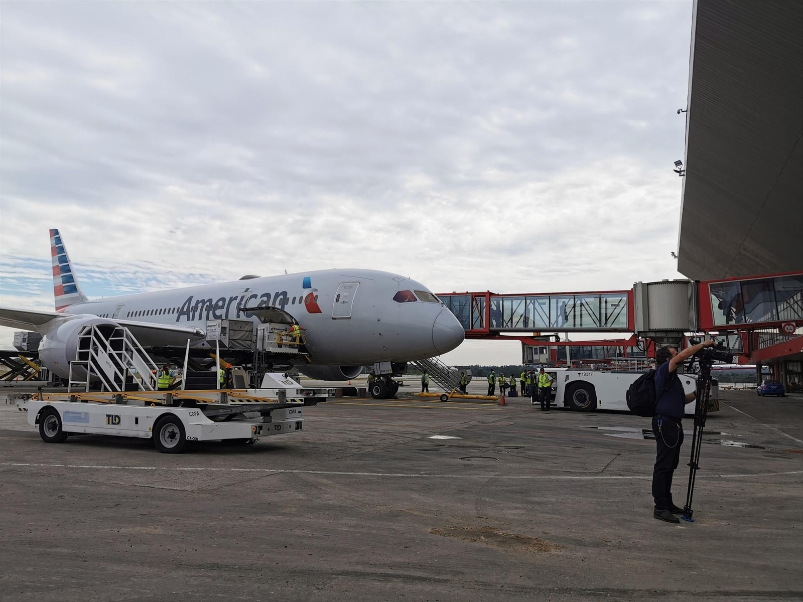 Avión el aeropuerto José Martí en La Habana.