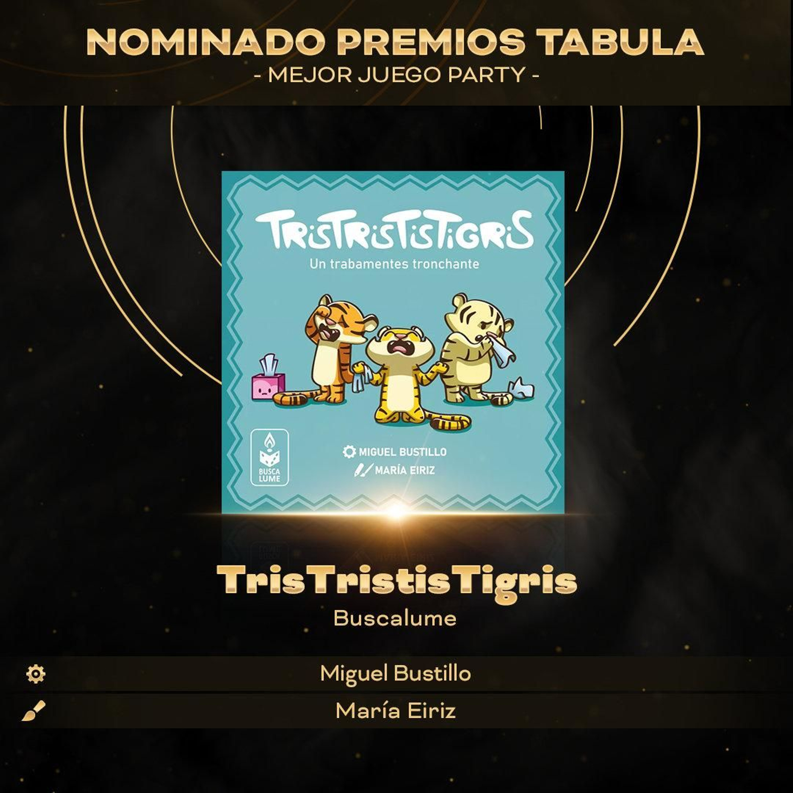 Juego nominado de la editora ourensana Buscalume