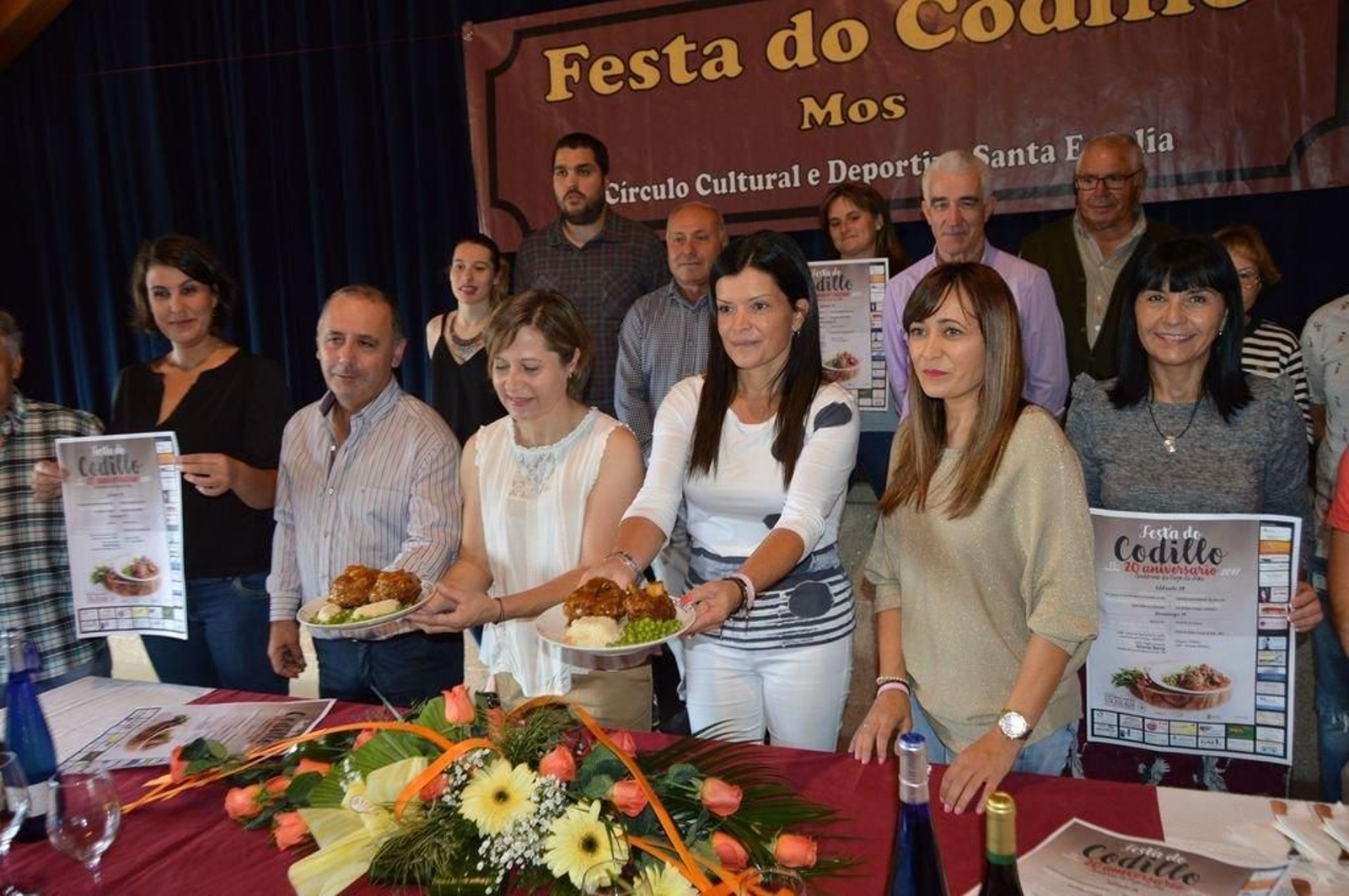 Presentación ayer de la XX Festa don Codillo de Mos.