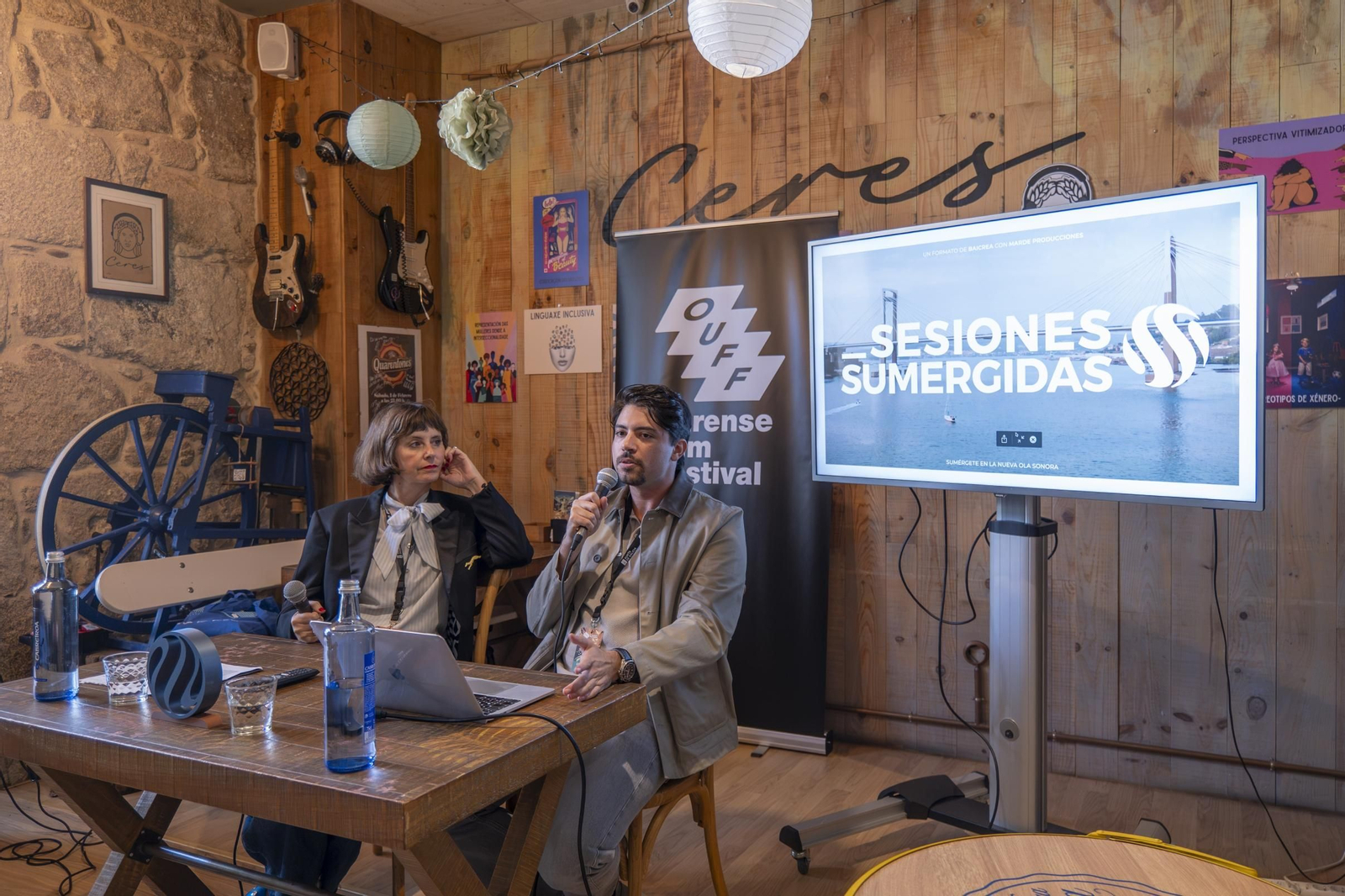 Cristina Pascual, coordinadora de Xanela, y David Casas.