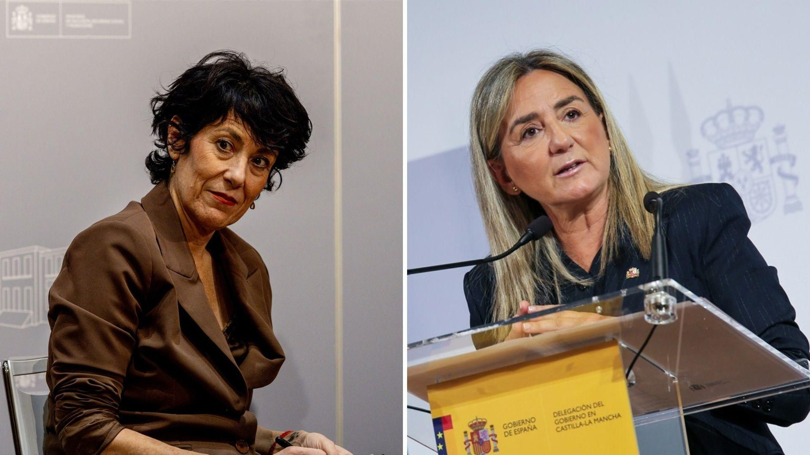 Elma Saiz y Milagros Tolón.