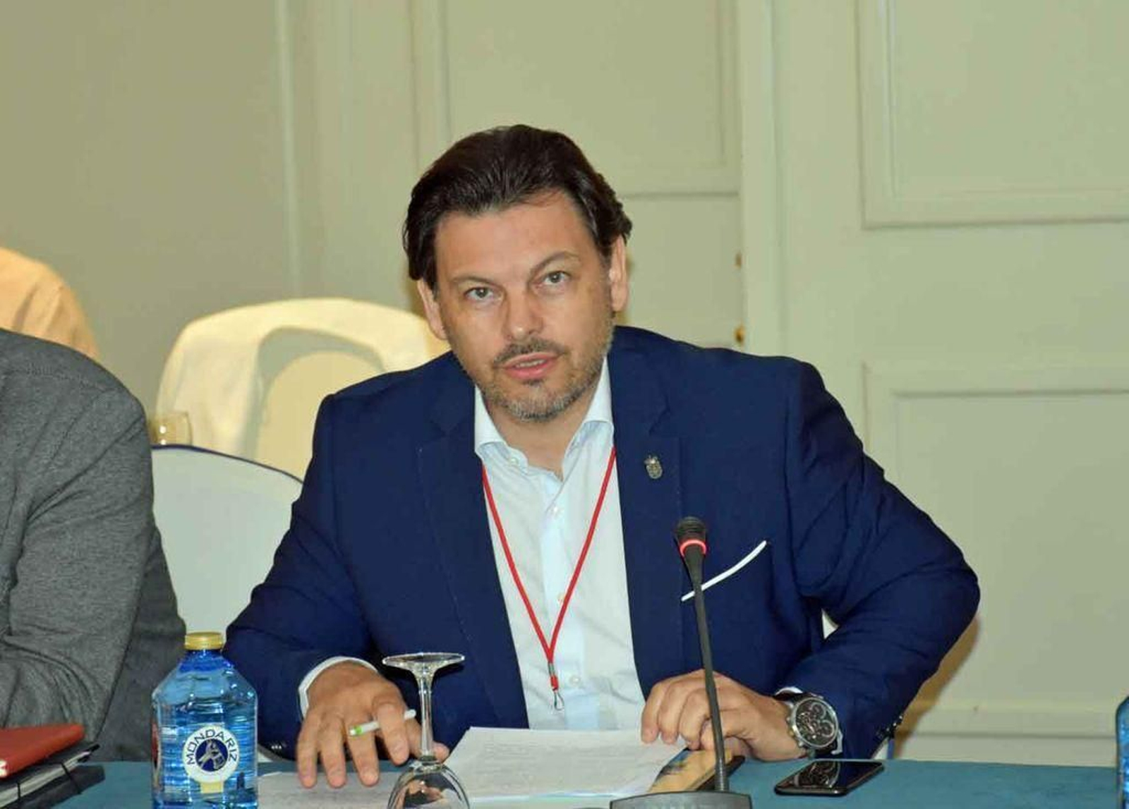 El secretario xeral de Emigración, Antonio Rodríguez Miranda.