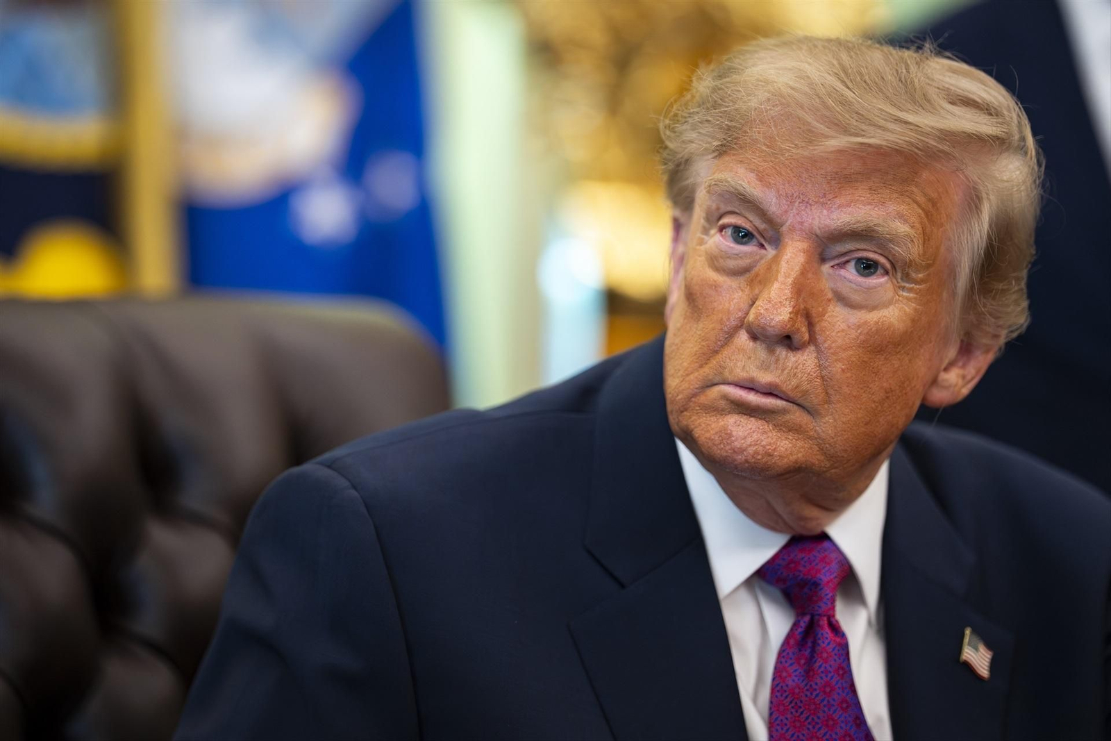 Donald Trump, presidente de Estados Unidos, en su despacho.