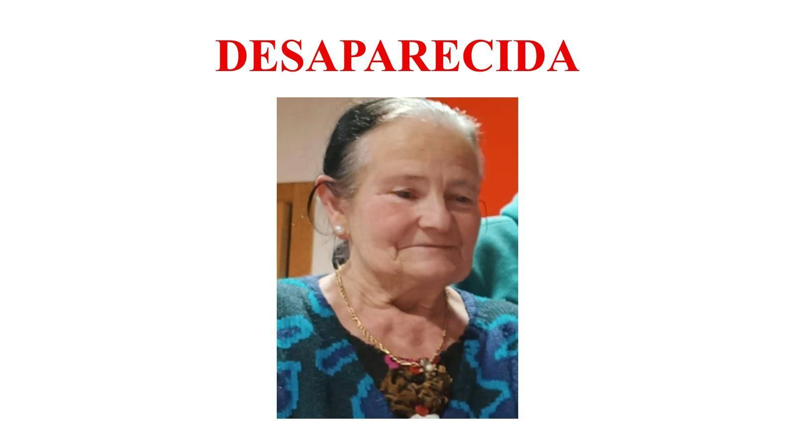 La mujer desaparecida, de 76 años y con demencia, tiene el pelo negro y una pequeña coleta; vestía un jersey de rayas oscuras y podría llevar pantalón o falda negros.