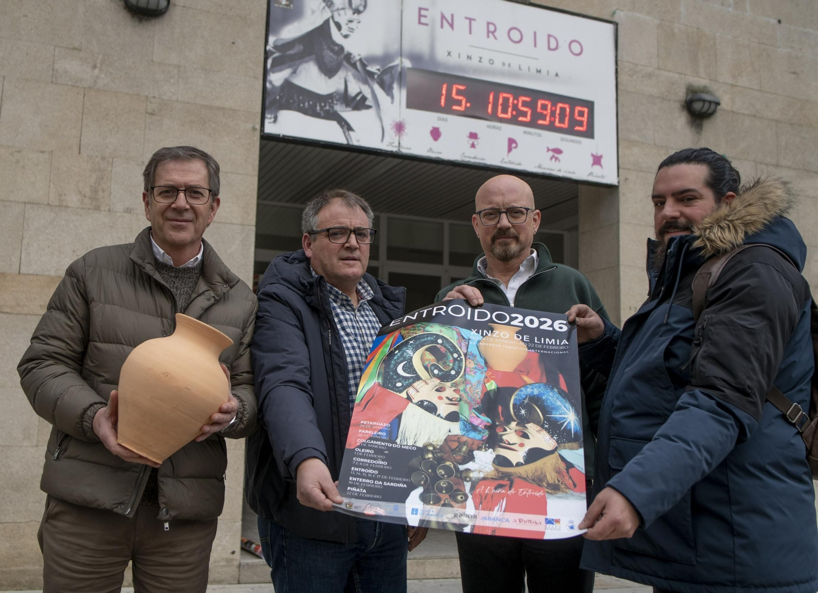 Carlos Gómez, Amador Díaz, Ricardo Sieiro e Isaac Gómez