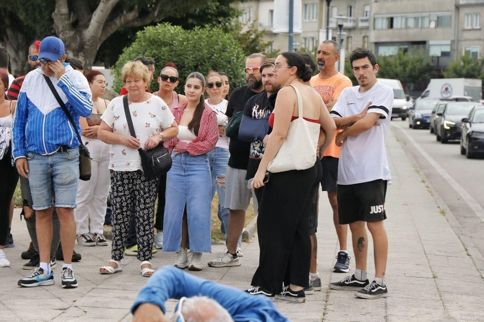 Homenaje al fallecido en Cangas el pasado viernes en un accidente automovilístico, Miguel Pereira.