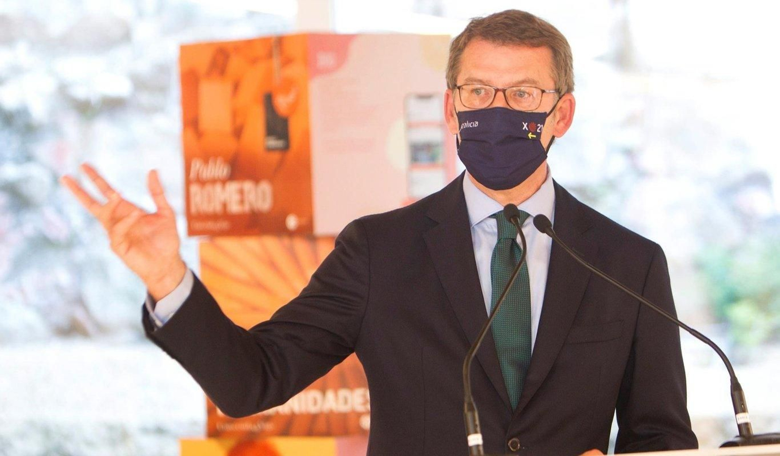 Feijóo, durante una intervención. (EFE)