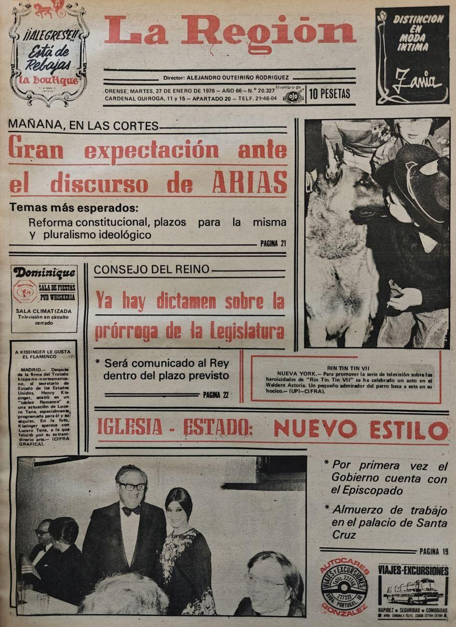 La portada.