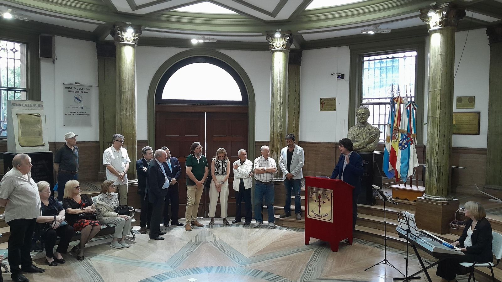 Carlos Brandeiro en el uso de la palabra.Foto: Paula Sabajanes.