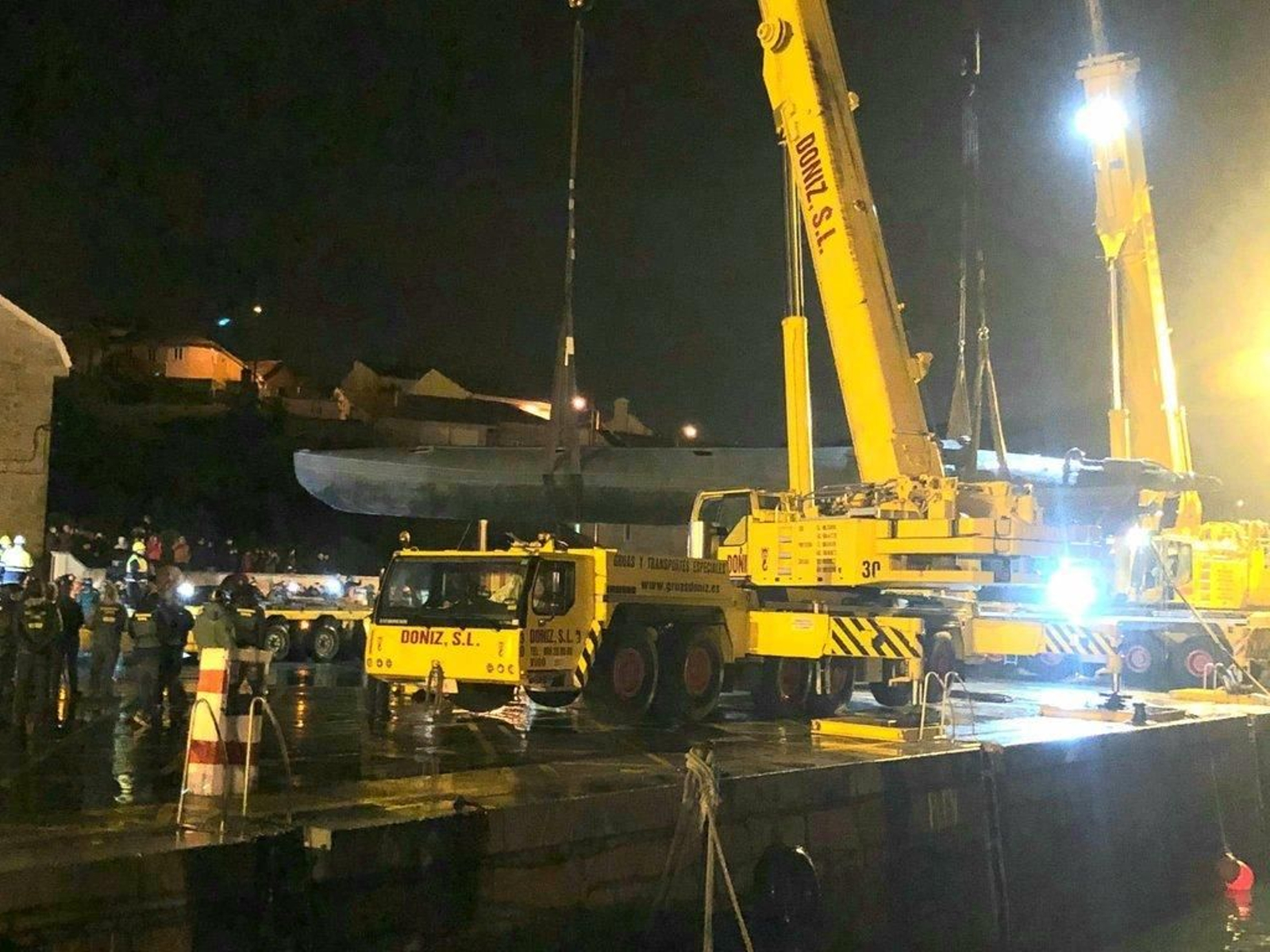 El narcosubmarino en la Ría de Aldán 3