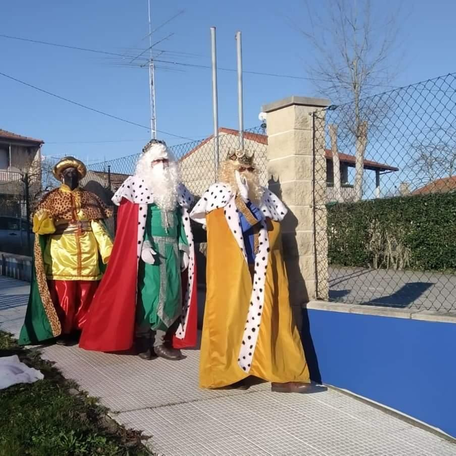 Los Reyes Magos en Sandiás, fotos cedidas por el concello.