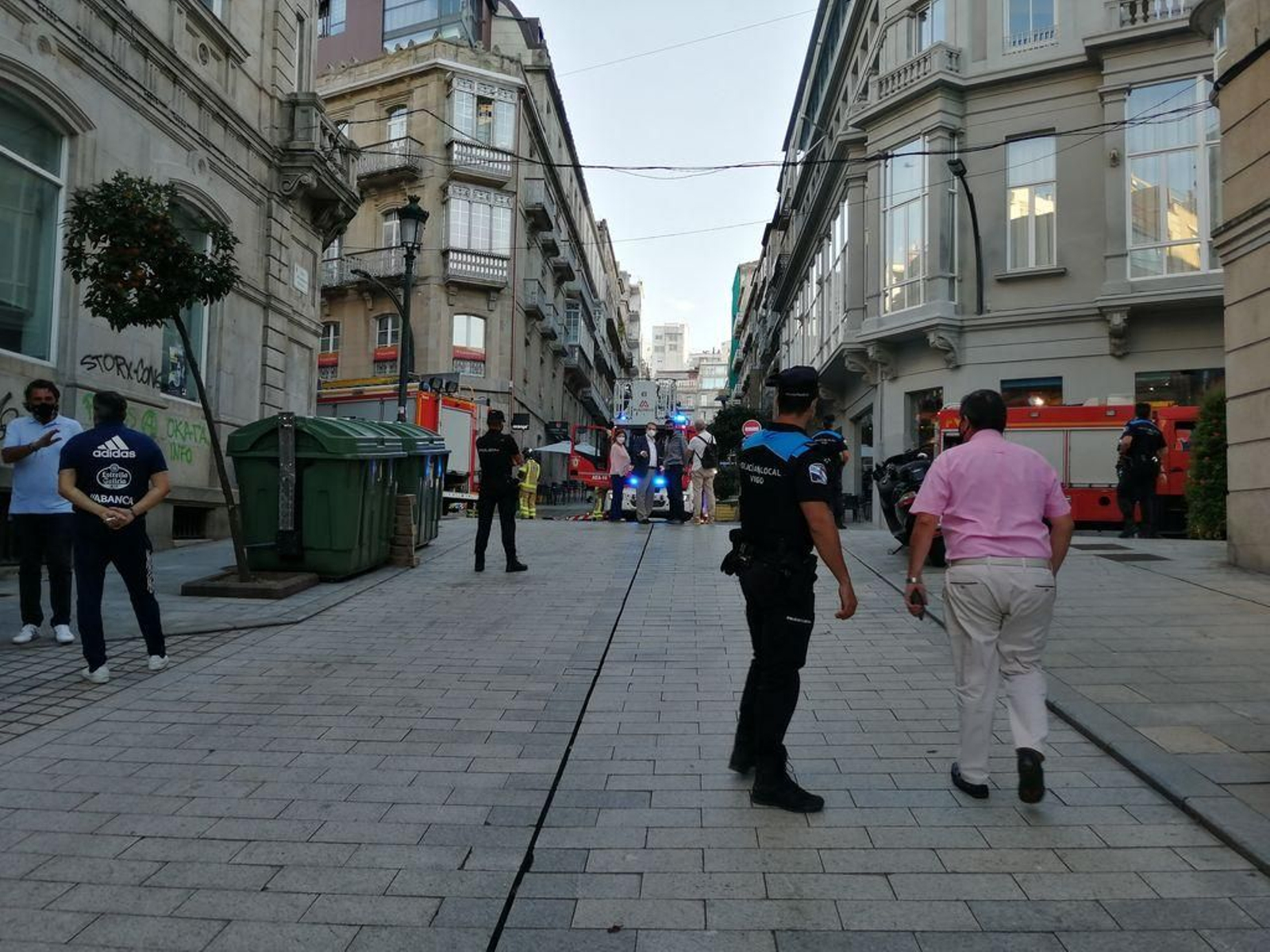 Un incendio se desata en la sede del Celta 87
