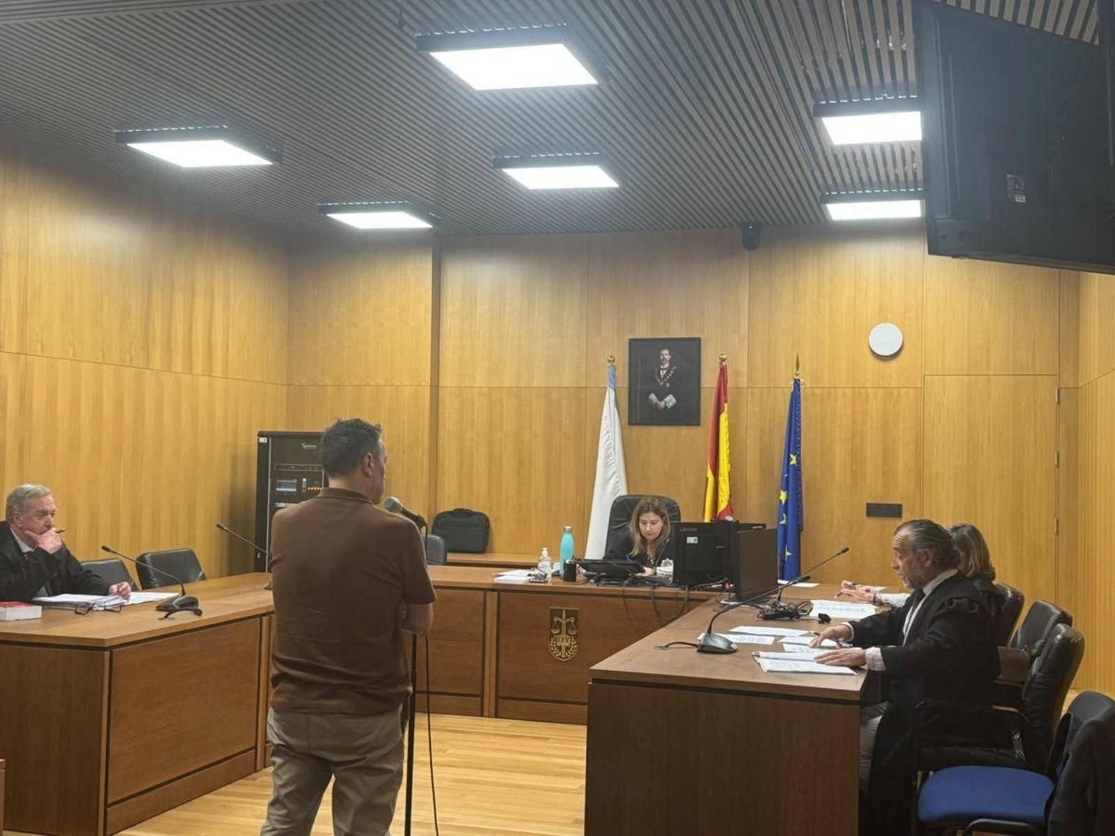 Agustín R.P. declara ante la jueza de la Plaza 2 de la Sección Penal.
