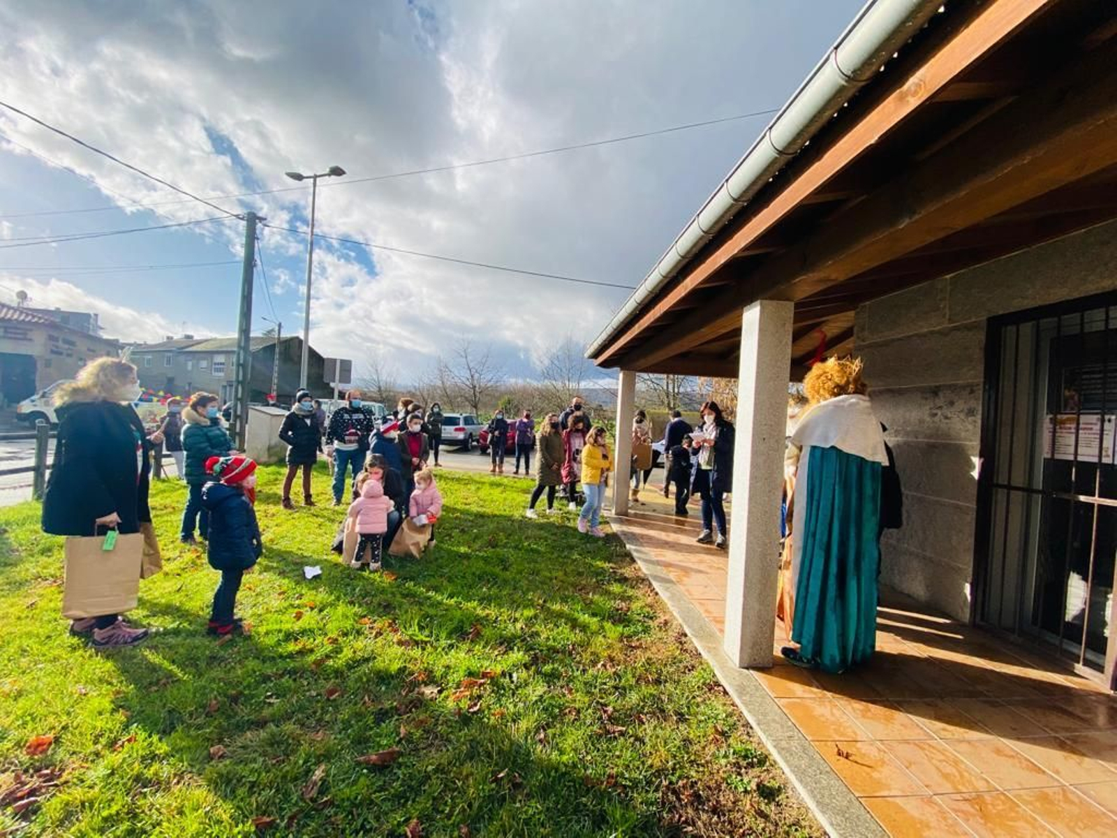 Visita de los Reyes Magos en Oímbra.