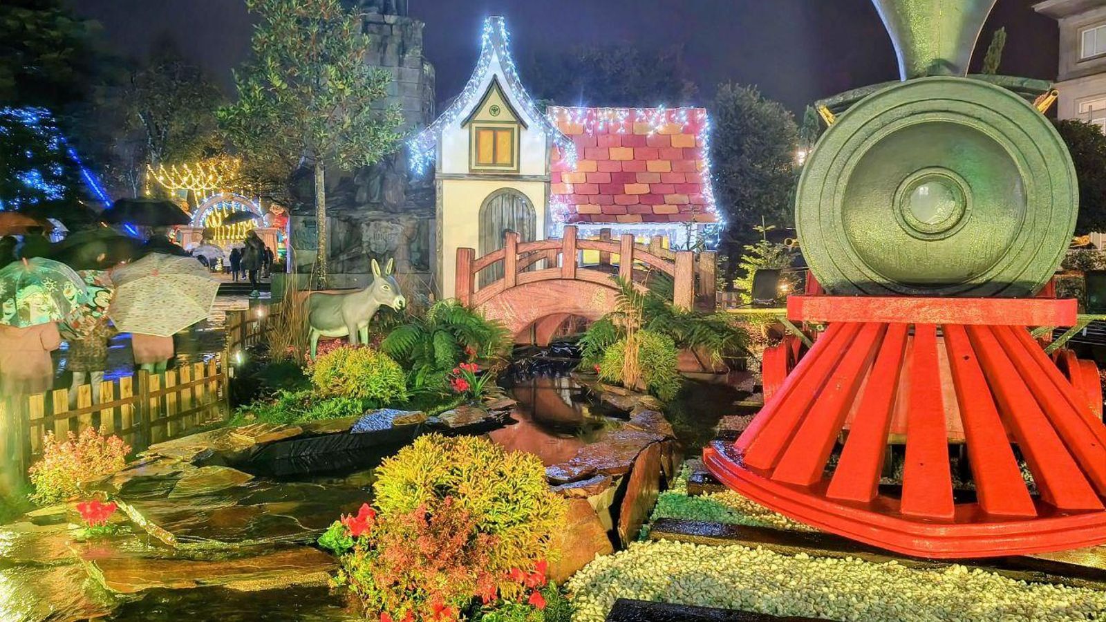 La Estación del Bosque que inicia el decorado en la Alameda de Pontevedra.