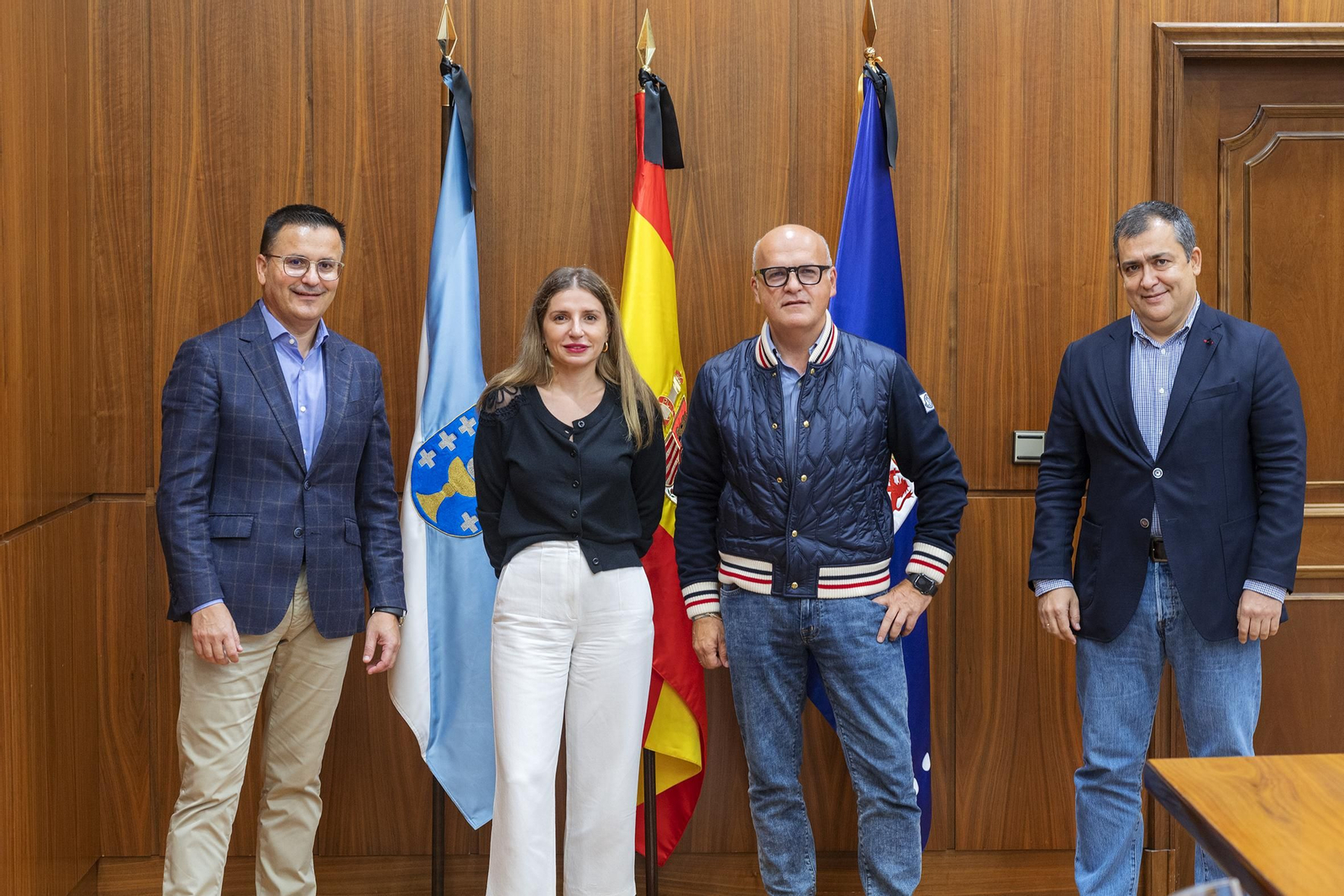 José González, Lara Da Silva, Manuel Baltar y José Luis Suárez.