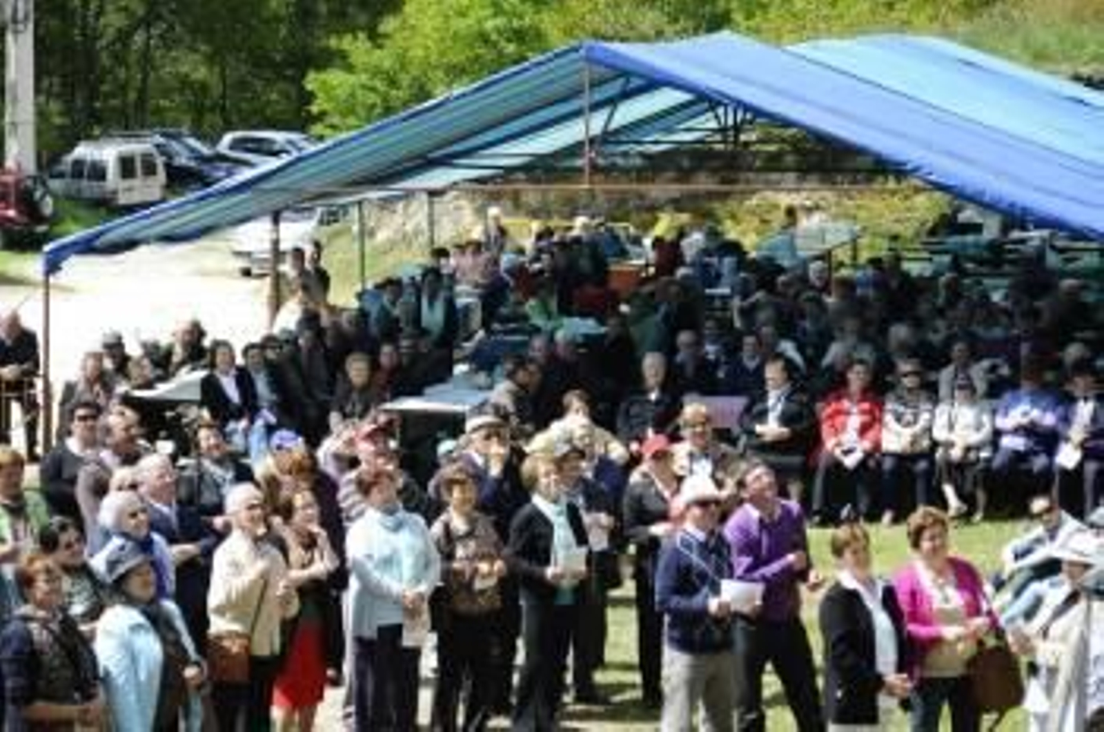 Participantes en el encuentro en honor del patrón de los agricultores, San Cidre. (Foto: MARTIÑO PINAL)