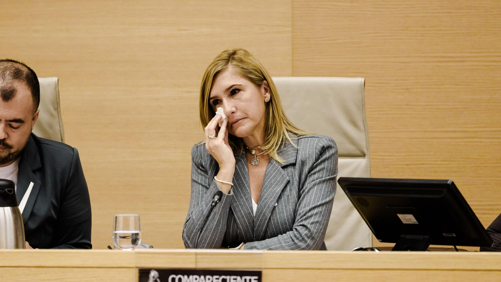 Las lágrimas de Salomé Pradas durante su intervención