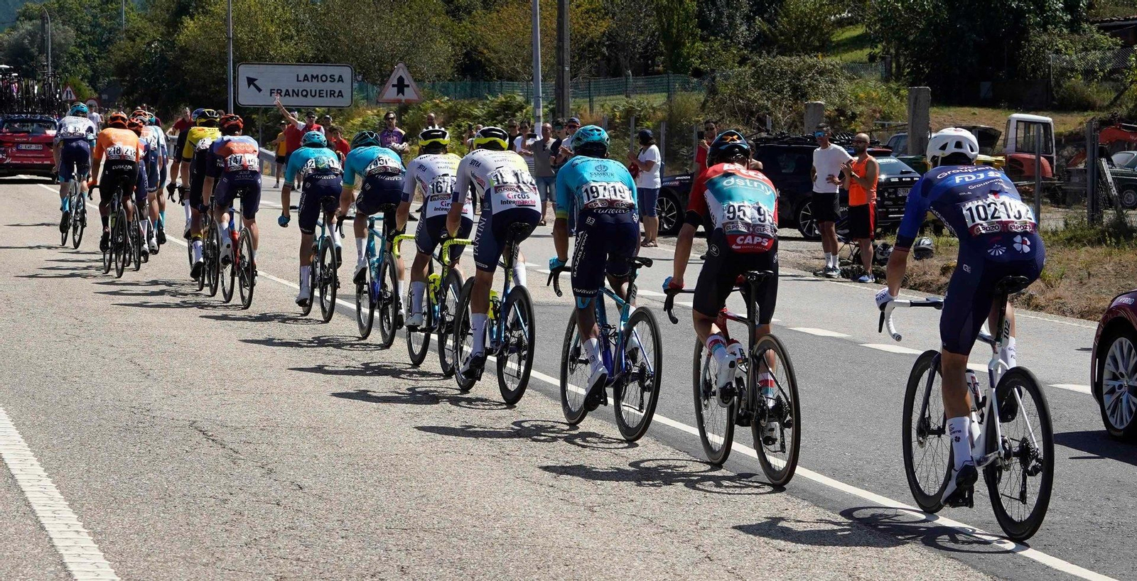 Participantes en la décima etapa de La Vuelta a España.