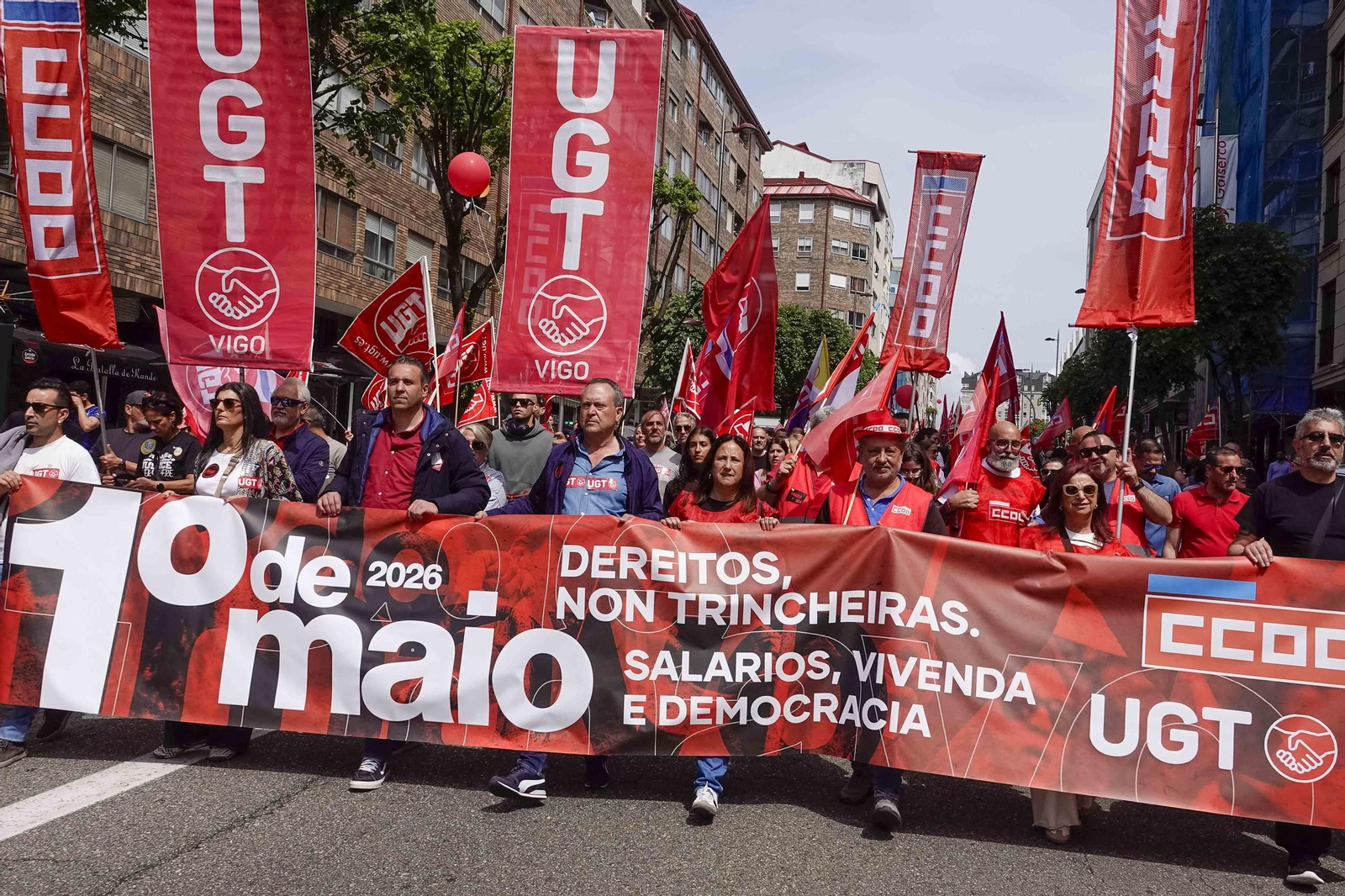 Galería | Jornada de reivindicaciones por el Día del Trabajador en Vigo