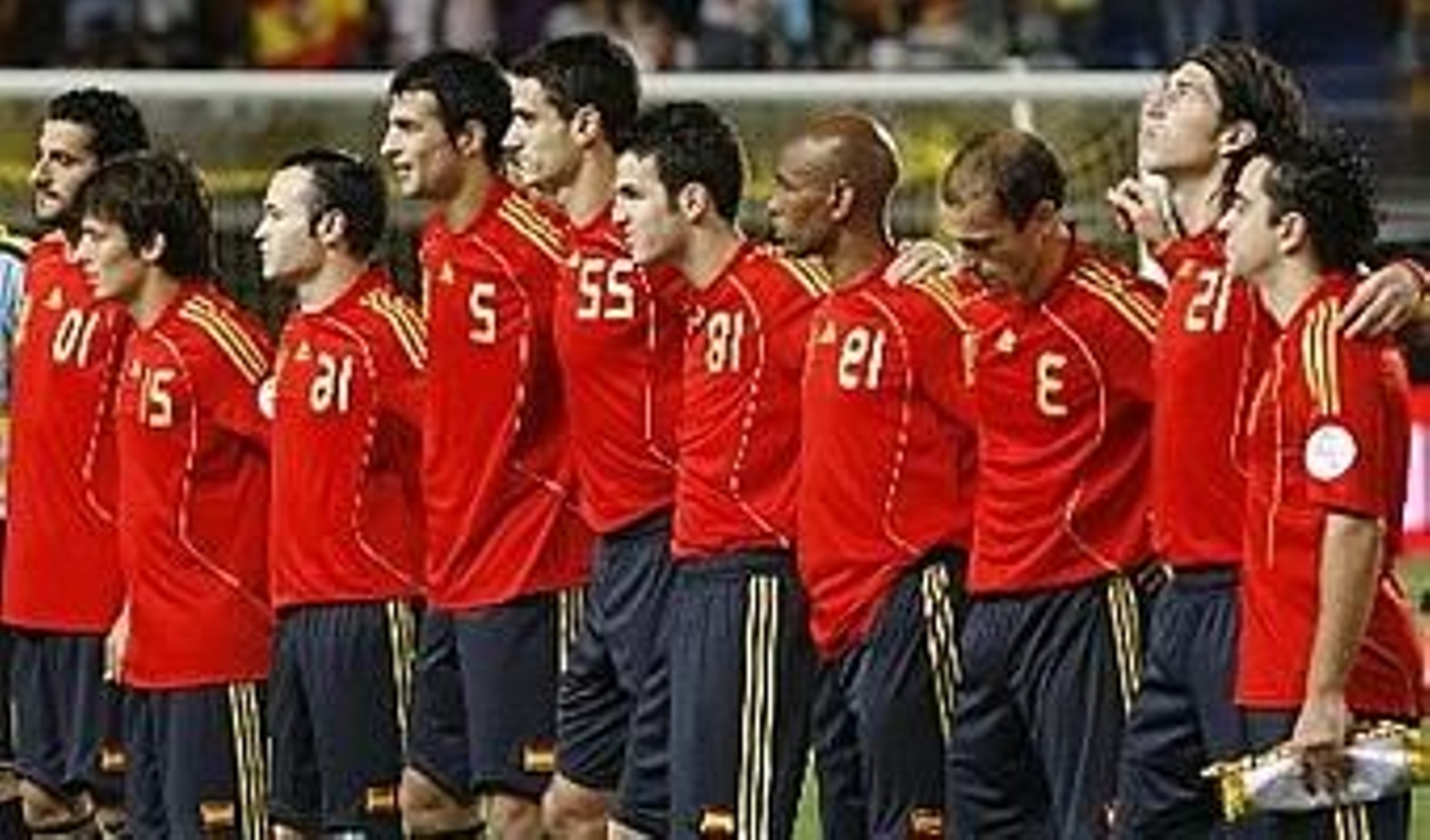 La selección española de fútbol.