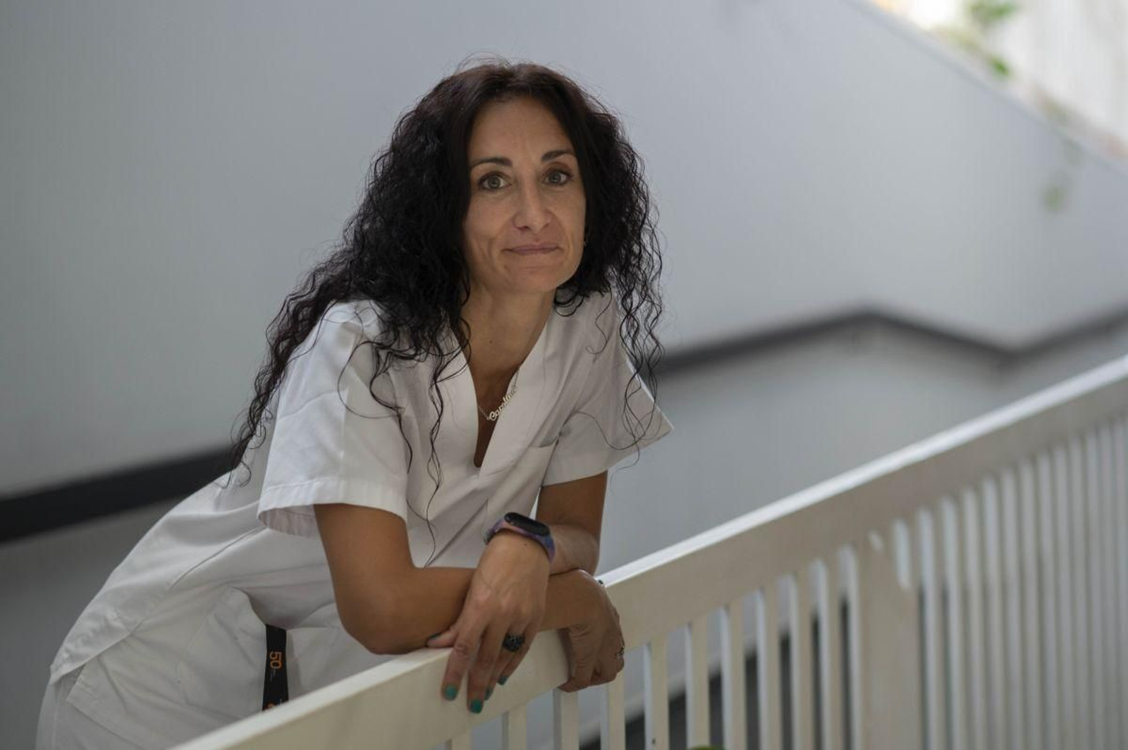 Carolina Rodríguez, minutos antes de la actuación.