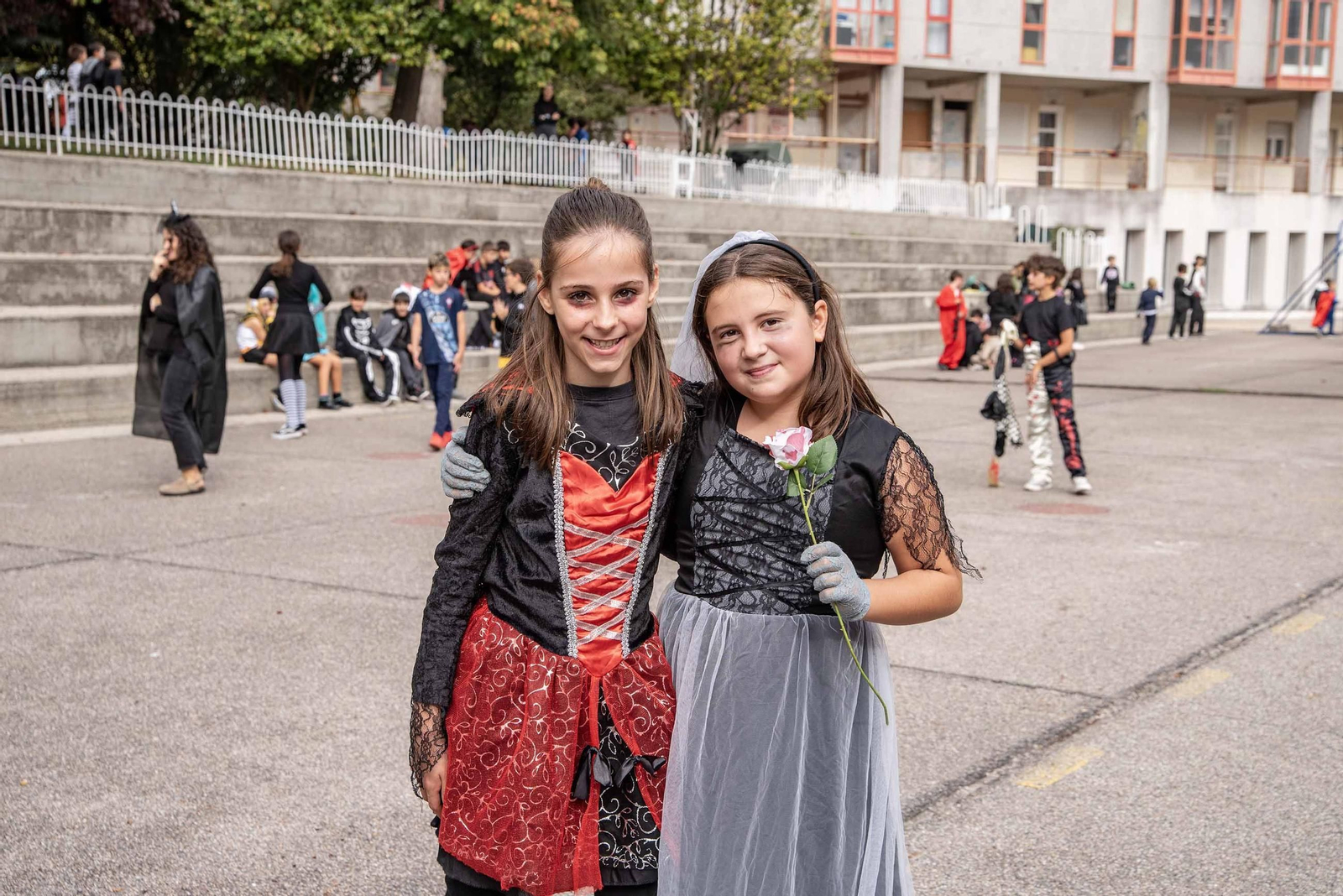 Galería | Samaín y magosto se juntan en la celebración festiva del CEIP Pintor Laxeiro de Vigo