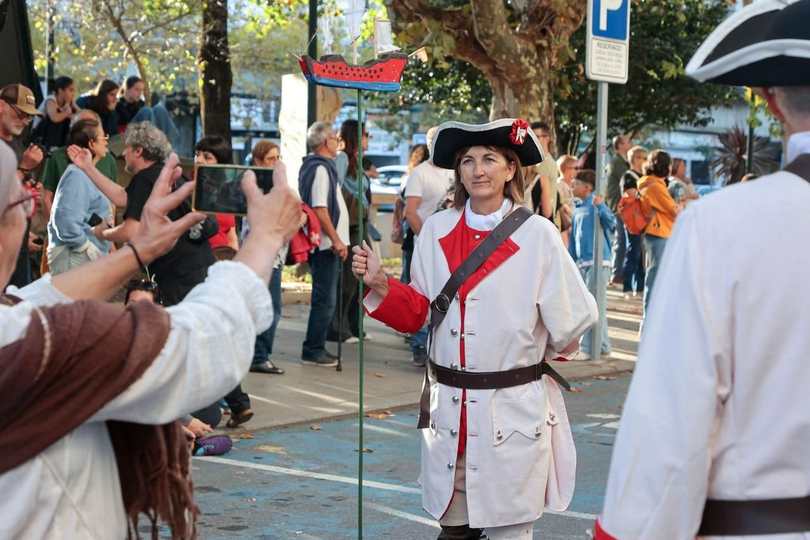 Galería | Redondela se echa a la calle para dar comienzo a la Batalla de Rande