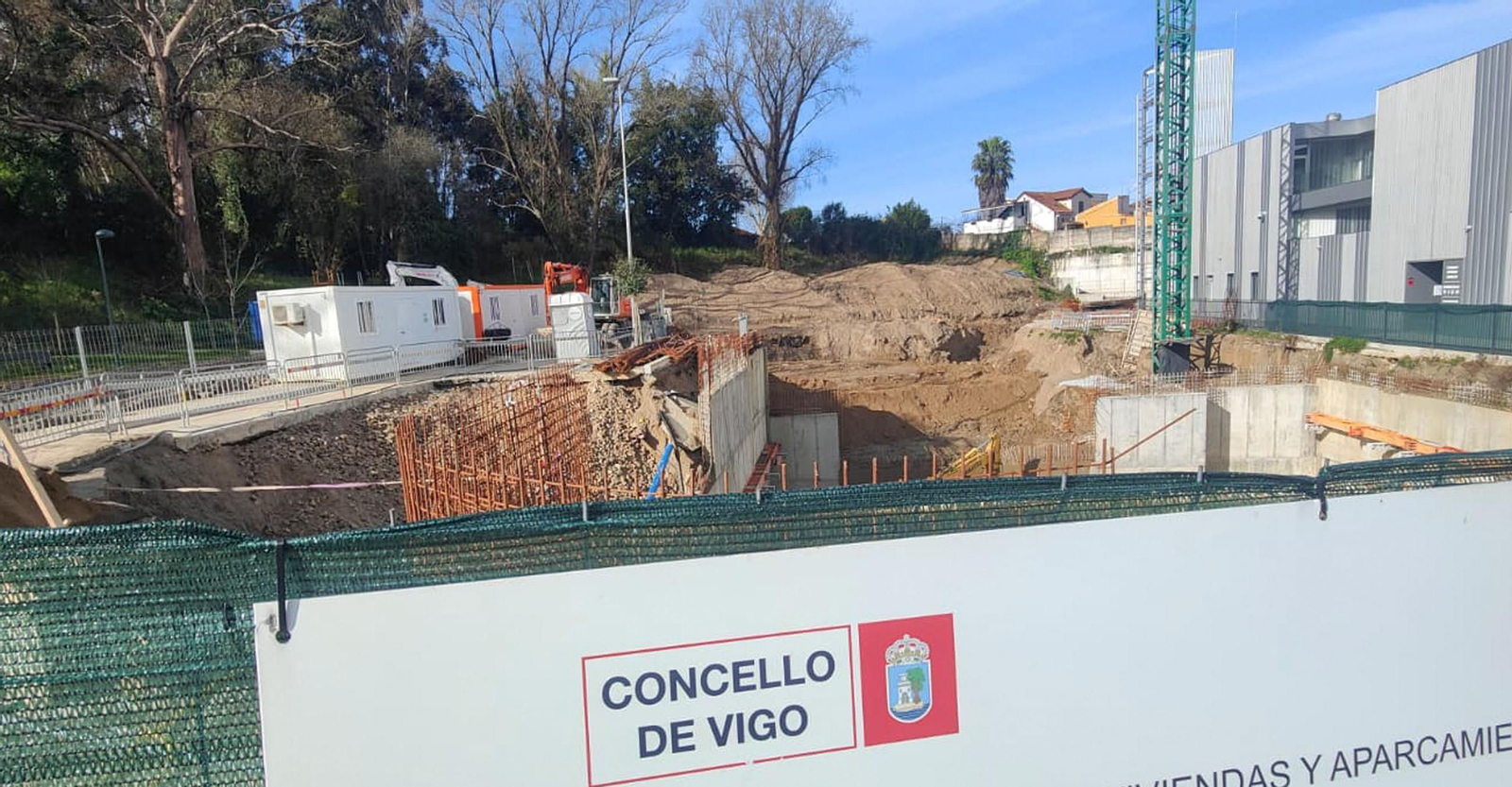 Viviendas que construye el Concello de Vigo en Esturáns.