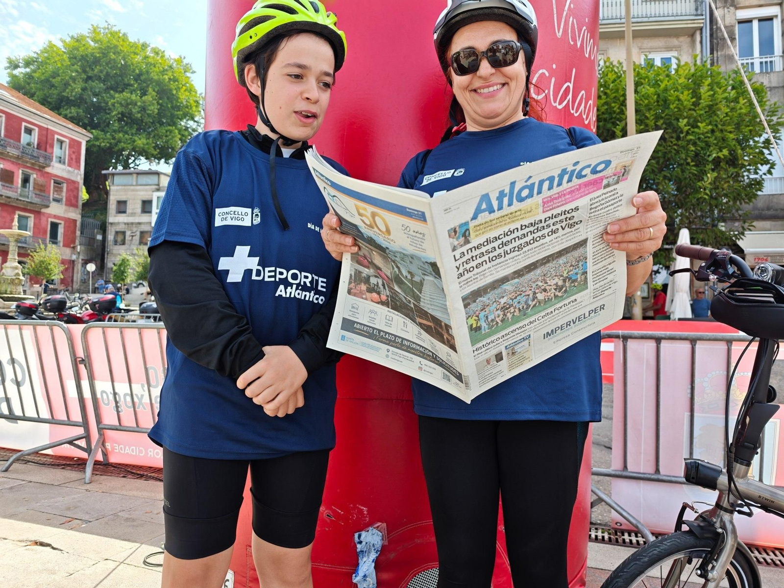 Galería | El ciclismo toma Vigo con la primera edición del Día de la Bici de Atlántico