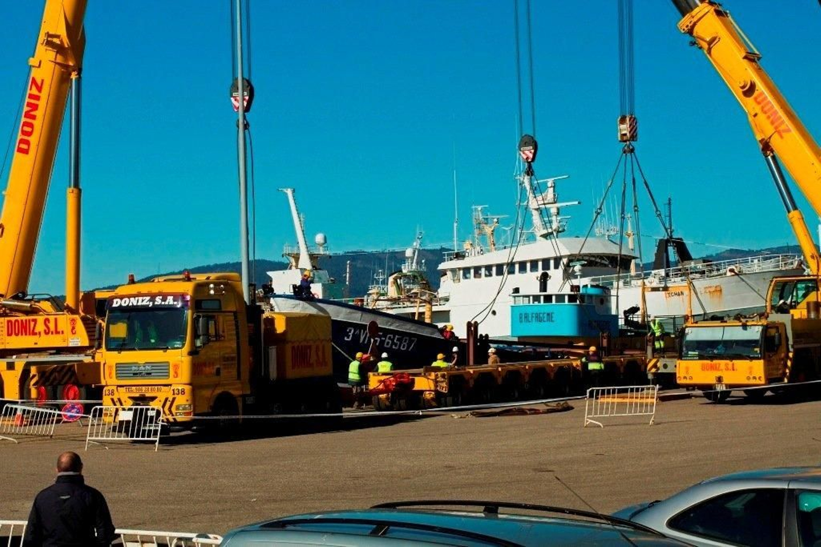 Traslado del barco Foto Lanfoco 01